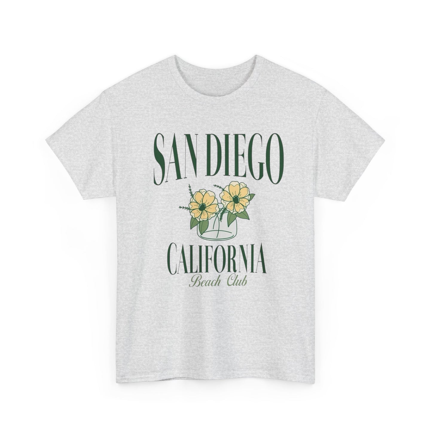San Diego California Beach Club Graphic T Shirt Adult New Tee