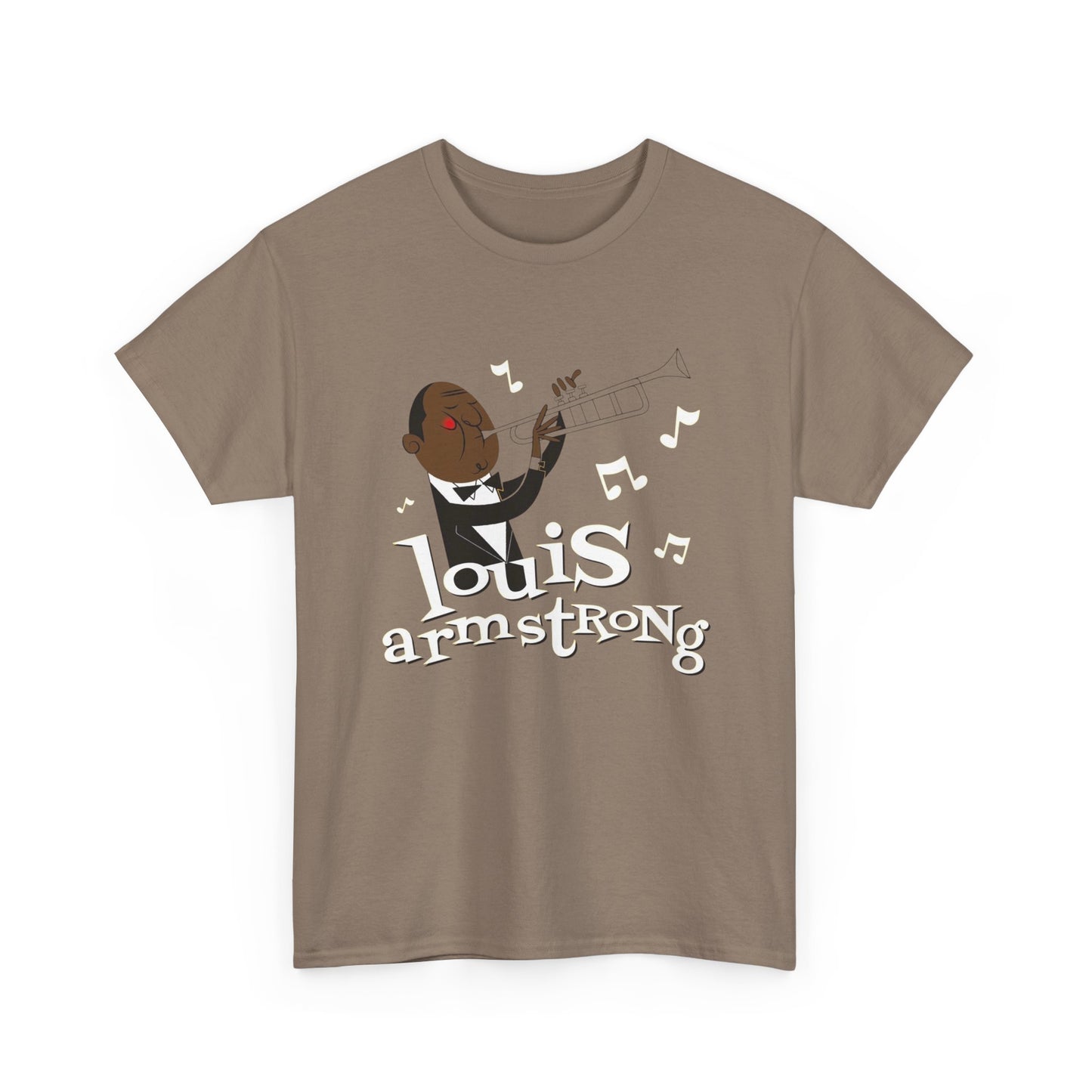 Louis Armstrong Vintage Graphic T Shirt ADULT NEW Heavy Cotton Tee