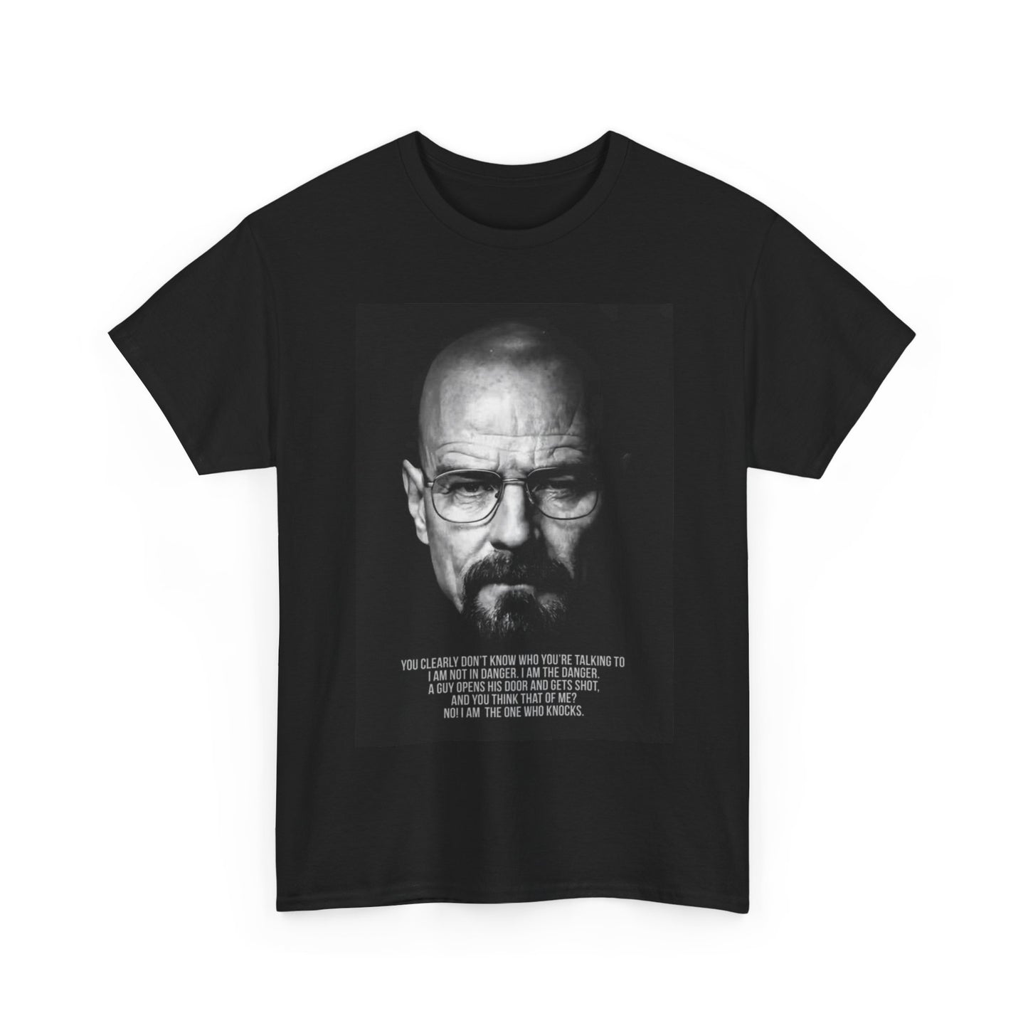 Walter White Tshirt Breaking Bad Big Head graphic Retro Unisex Heavy Cotton Tee