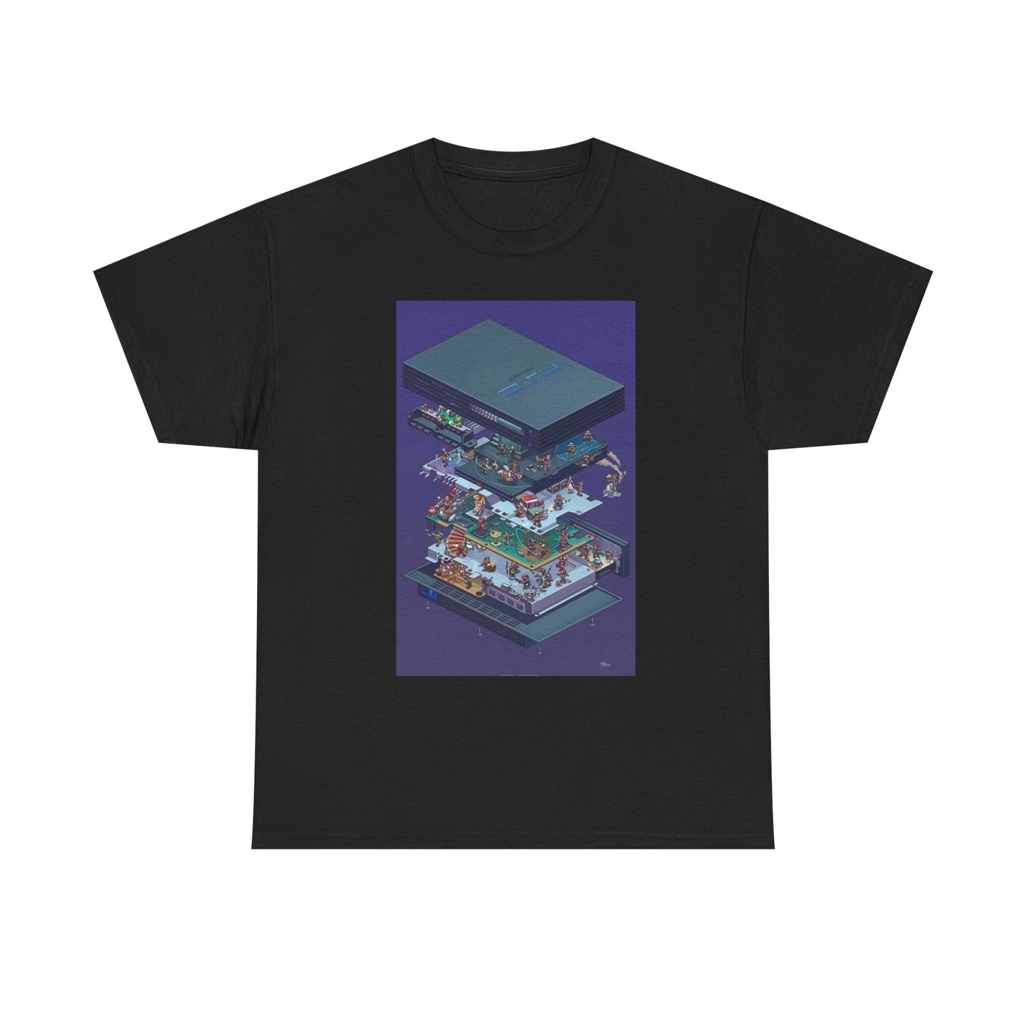 N64 Playstation Tshirt Open Console Ps1 Retro Gaming Unisex Heavy Cotton Tee 1