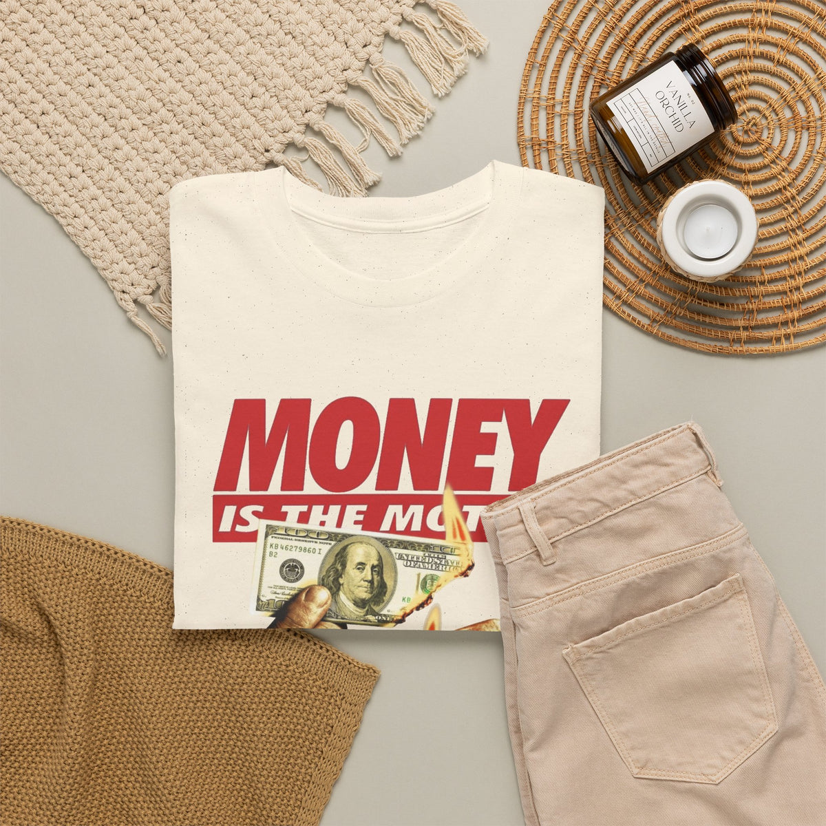 Money Is the Motive Graphic T-Shirt Men's Graphic Tee