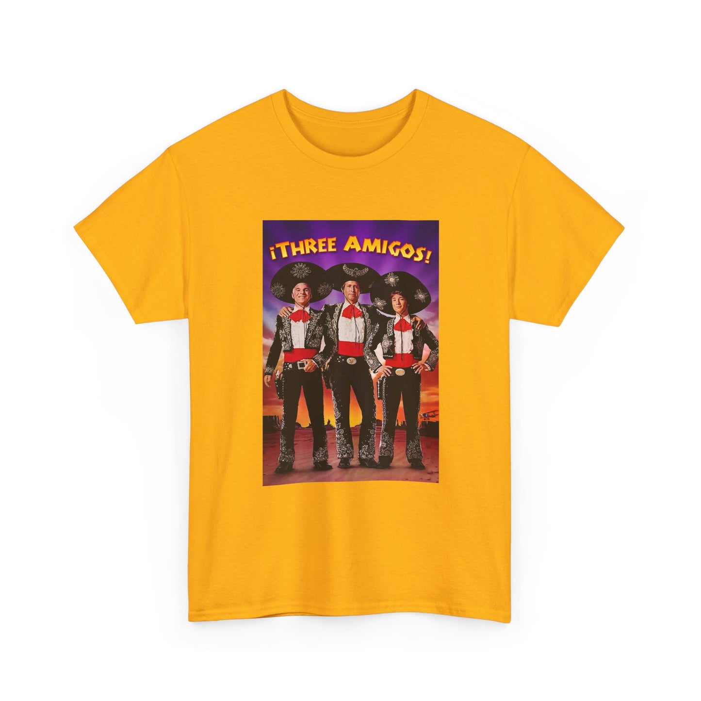 Three Amigos Tshirt Steve Martin Graphic Vintage Comedy Unisex Heavy Cotton Tee