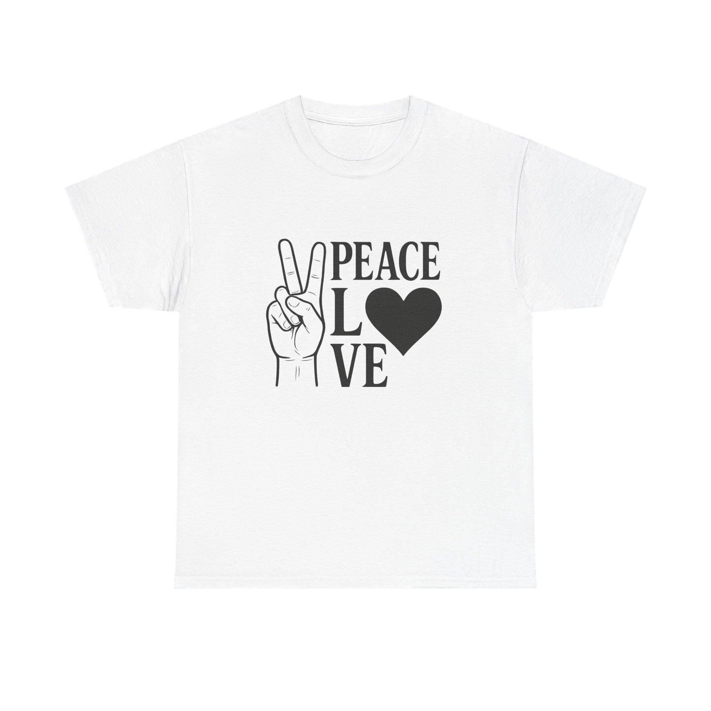 Peace And Love Graphic T Shirt Adult NEW