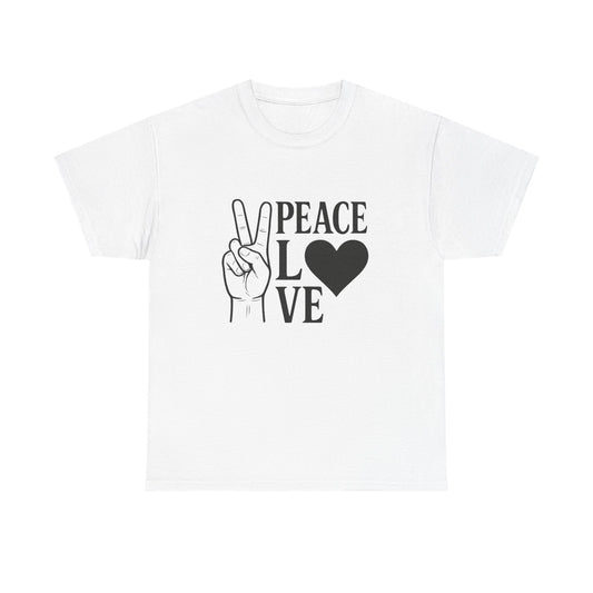 Peace And Love Graphic T Shirt Adult NEW