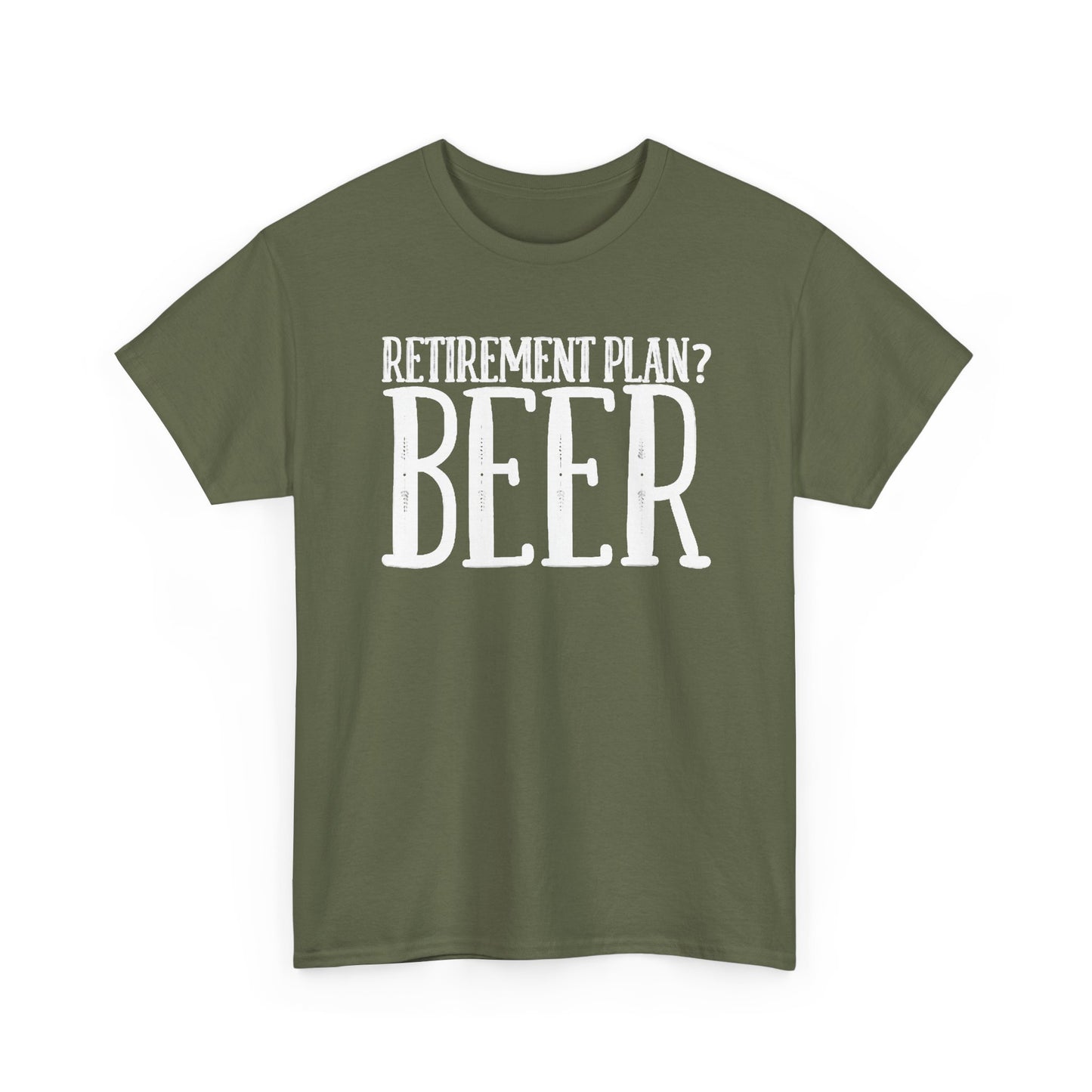 Retirement Plan Beer T Shirt Funny Graphic Cold Beer Retro Jokes Unisex