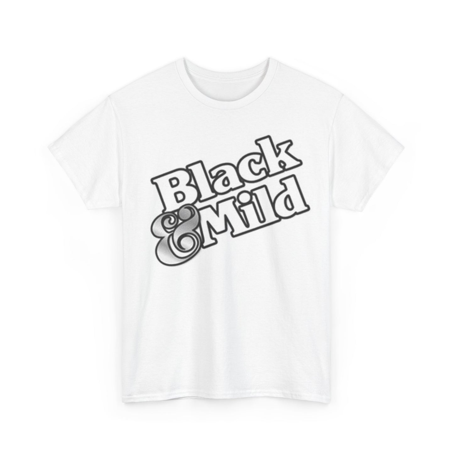 Black And Mild Tshirt Retro Cigar Backwoods Graphic Unisex Heavy Cotton Tee