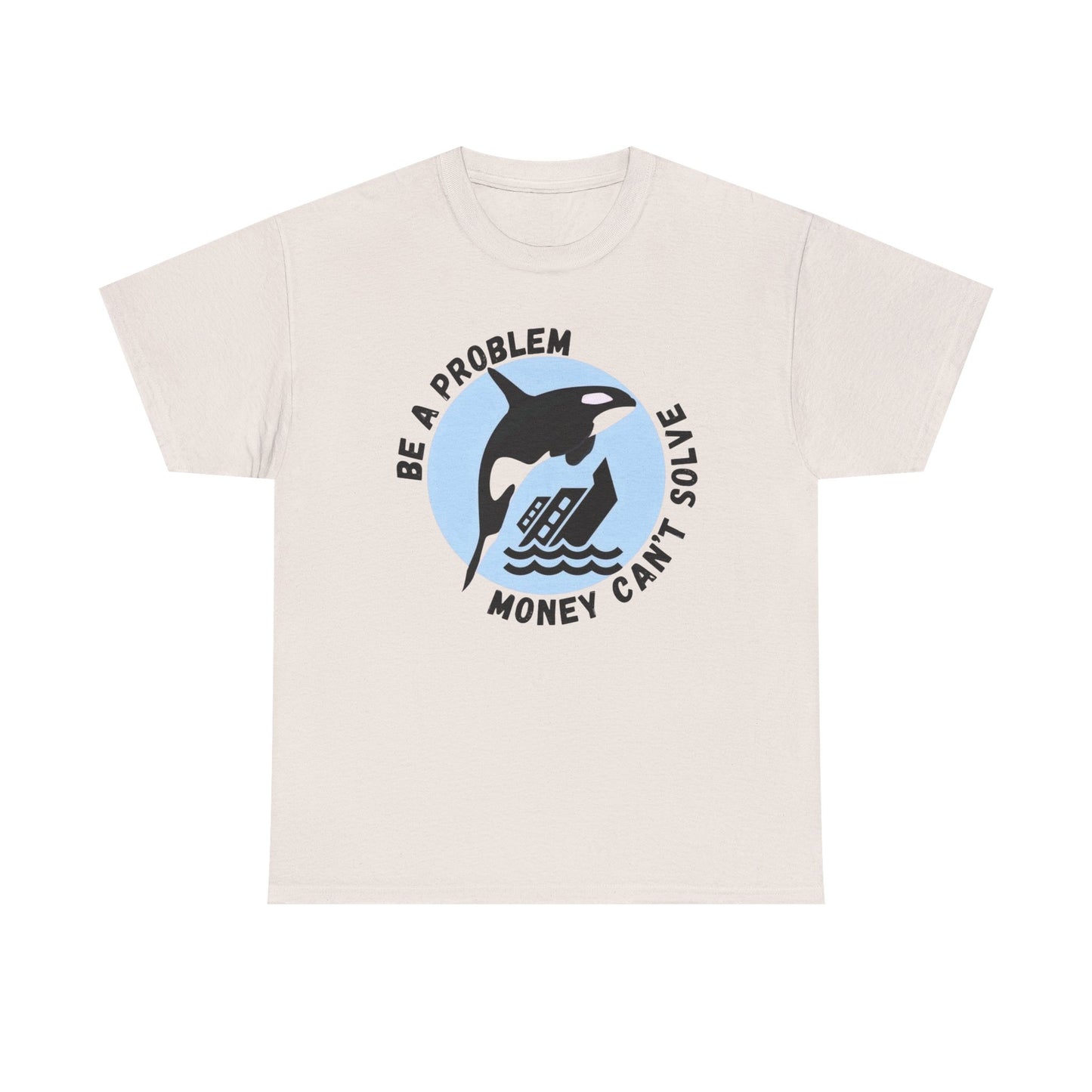 Killer Whale Funny Graphic T-Shirt Unisex Heavy Cotton Tee Gift