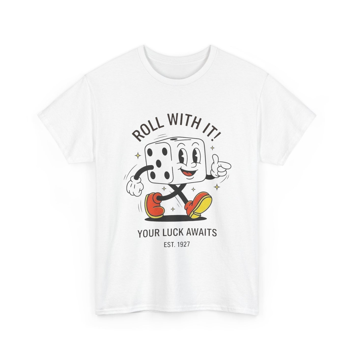 Roll With It Graphic T Shirt NEW GIFT Unisex Heavy Cotton Tee