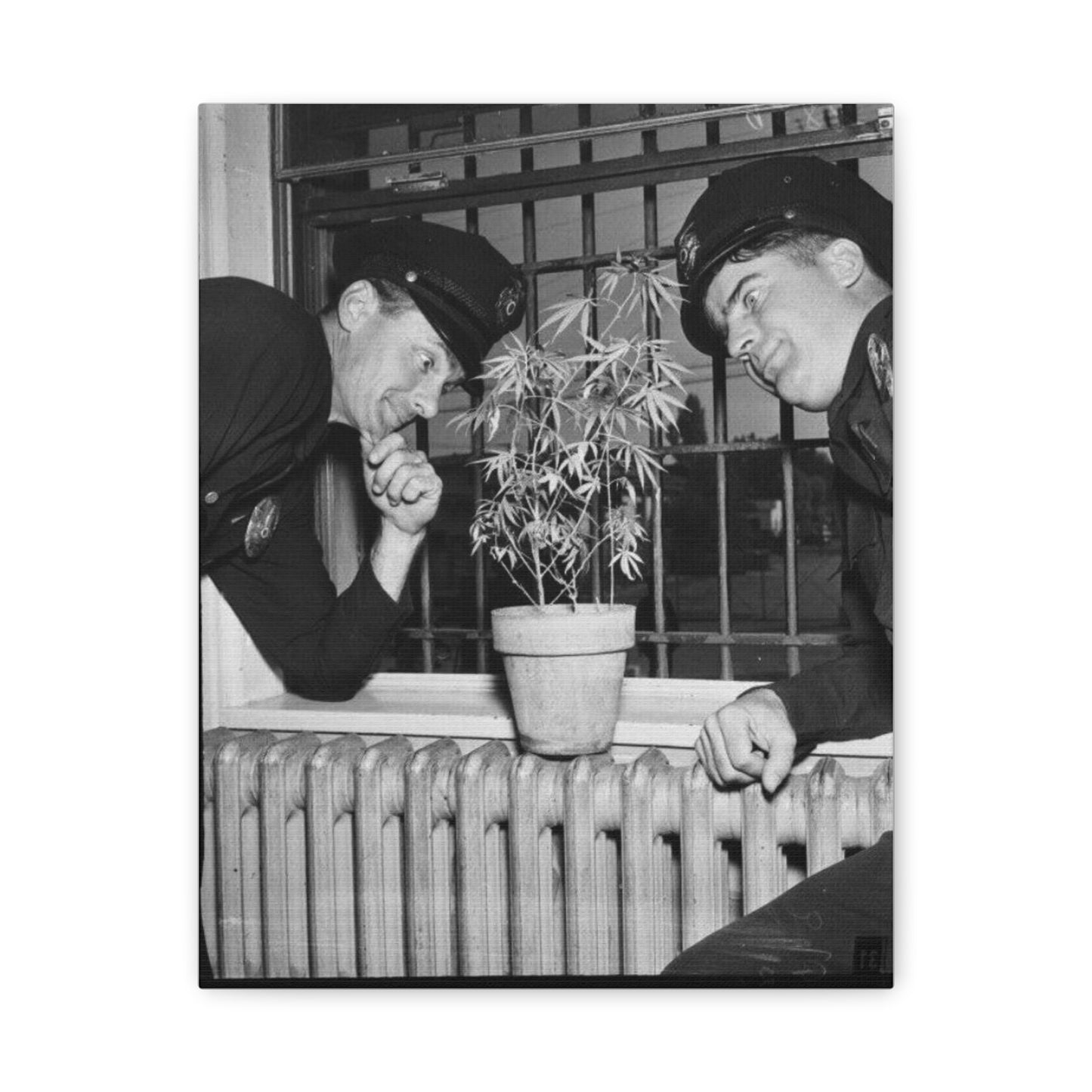 Reefer Madness Vintage Photo Weed Police Funny Matte Canvas, Stretched, 1.25"