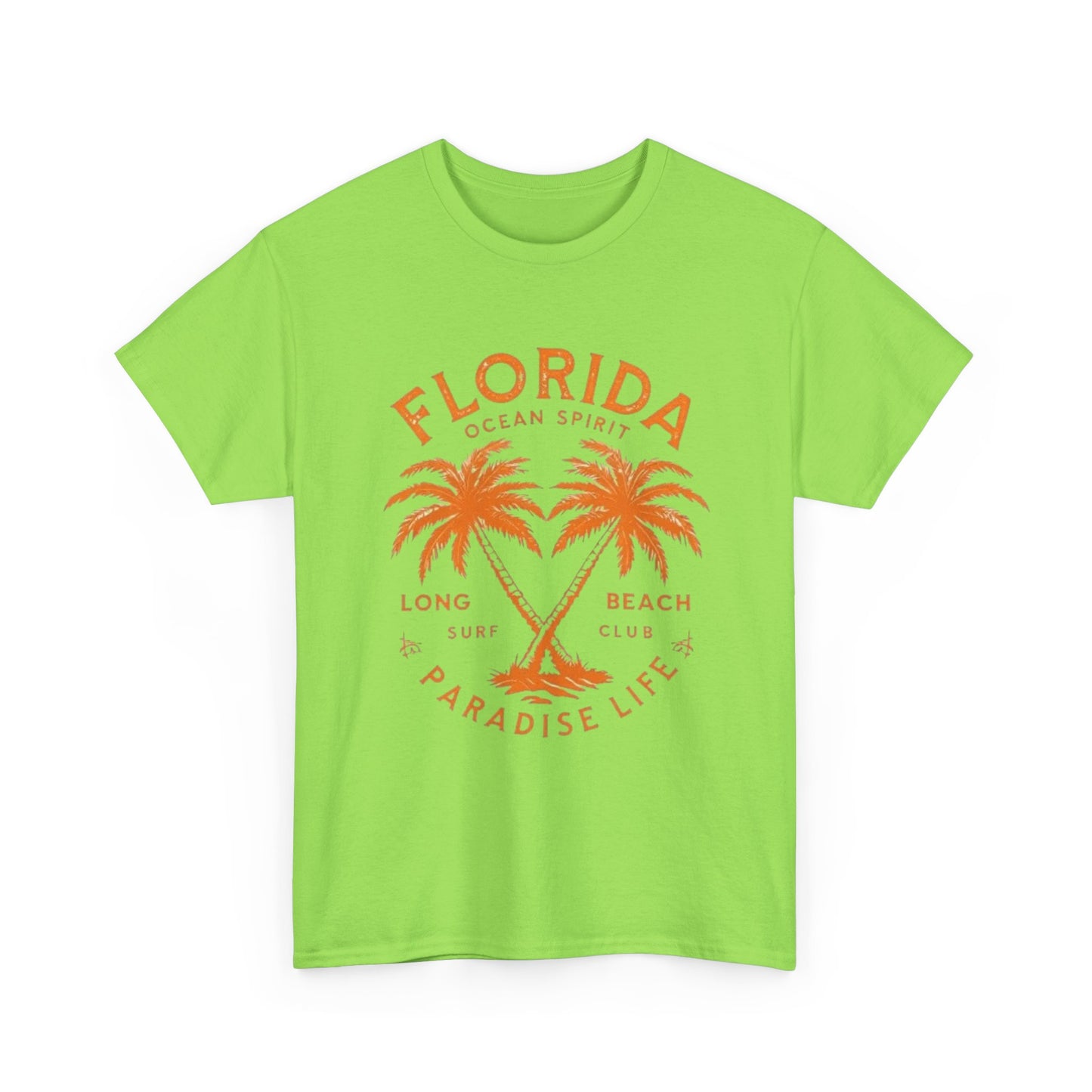Florida Paradise Live Graphic T Shirt NEW Unisex Heavy Cotton Tee