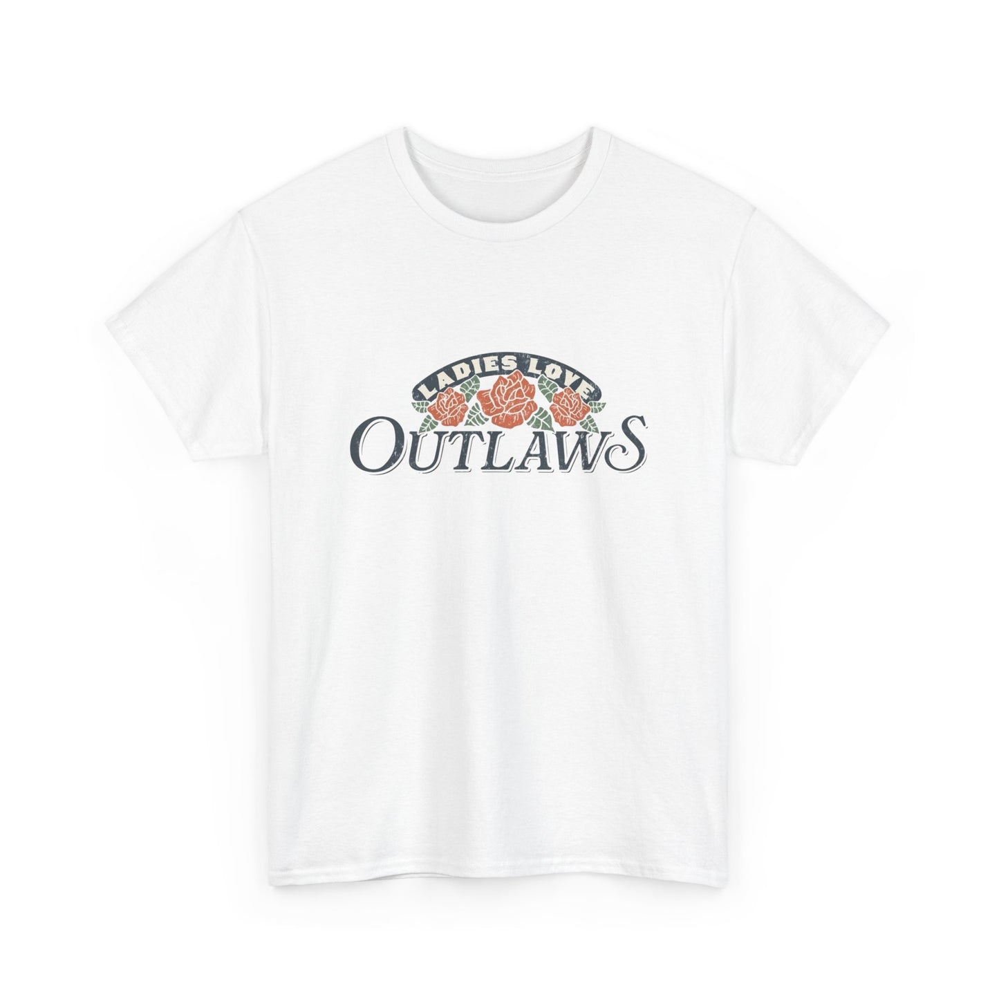 Ladies Love Outlaws Graphic T Shirt NEW Unisex Heavy Cotton Tee