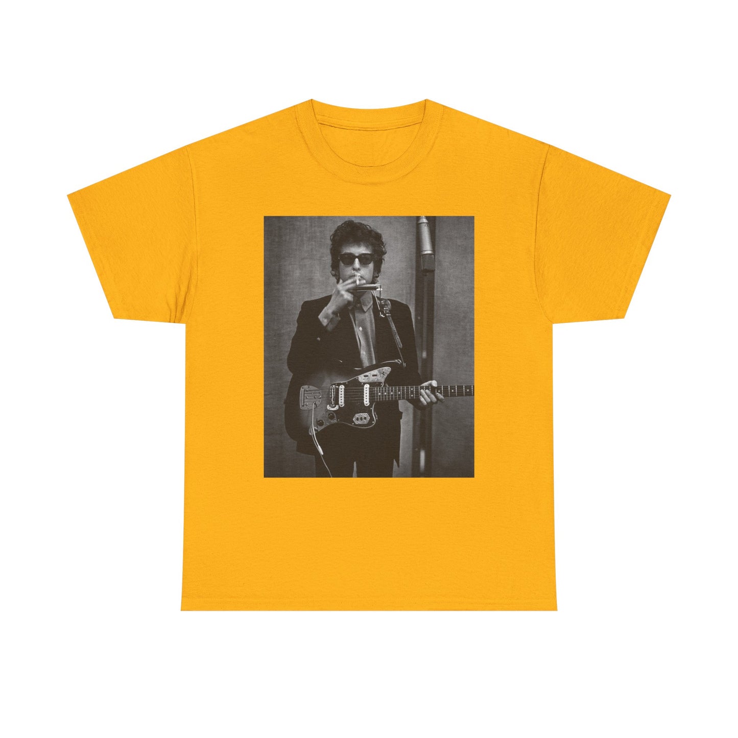 Bob Dylan T-shirt vintage classic rock retro art Unisex Heavy Cotton Tee