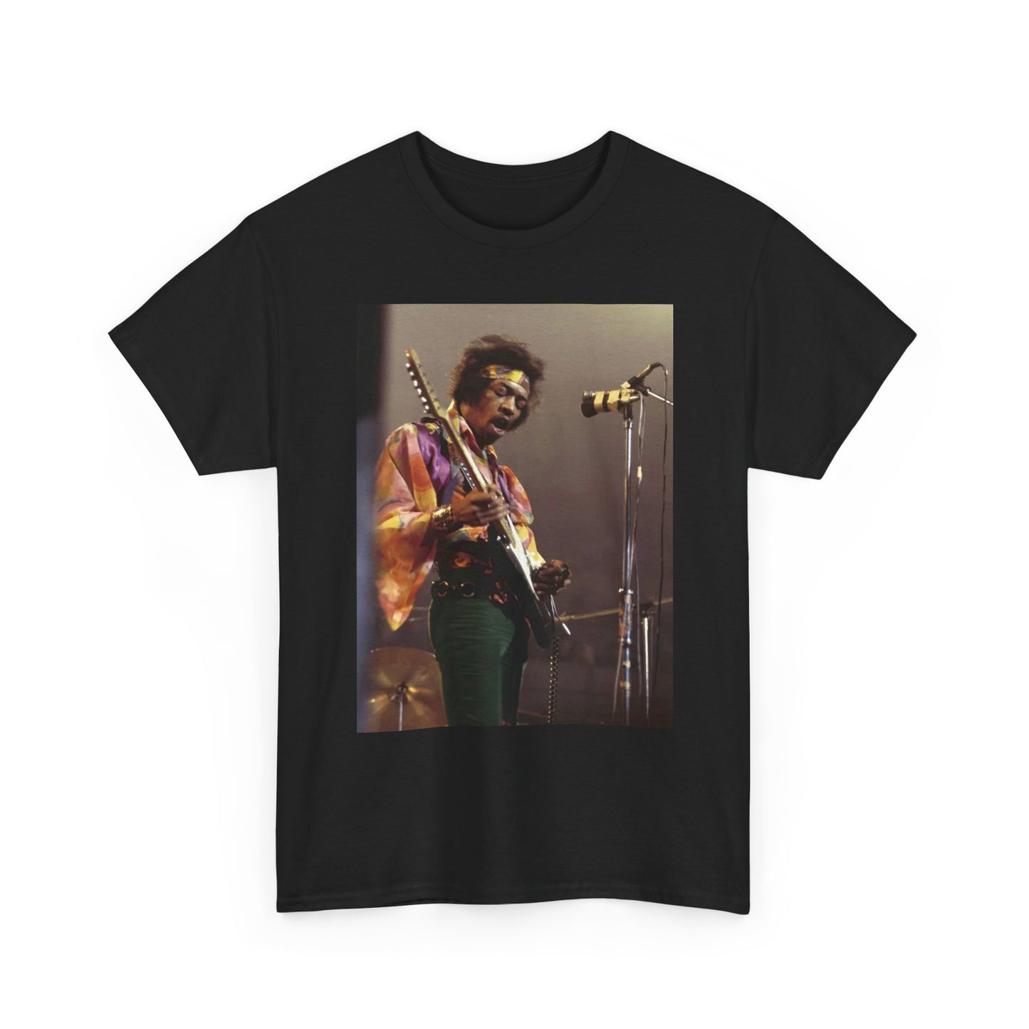Jimi Hendrix Graphic T Shirt 70s Rock Retro Trippy Vintage Unisex Heavy Cotton