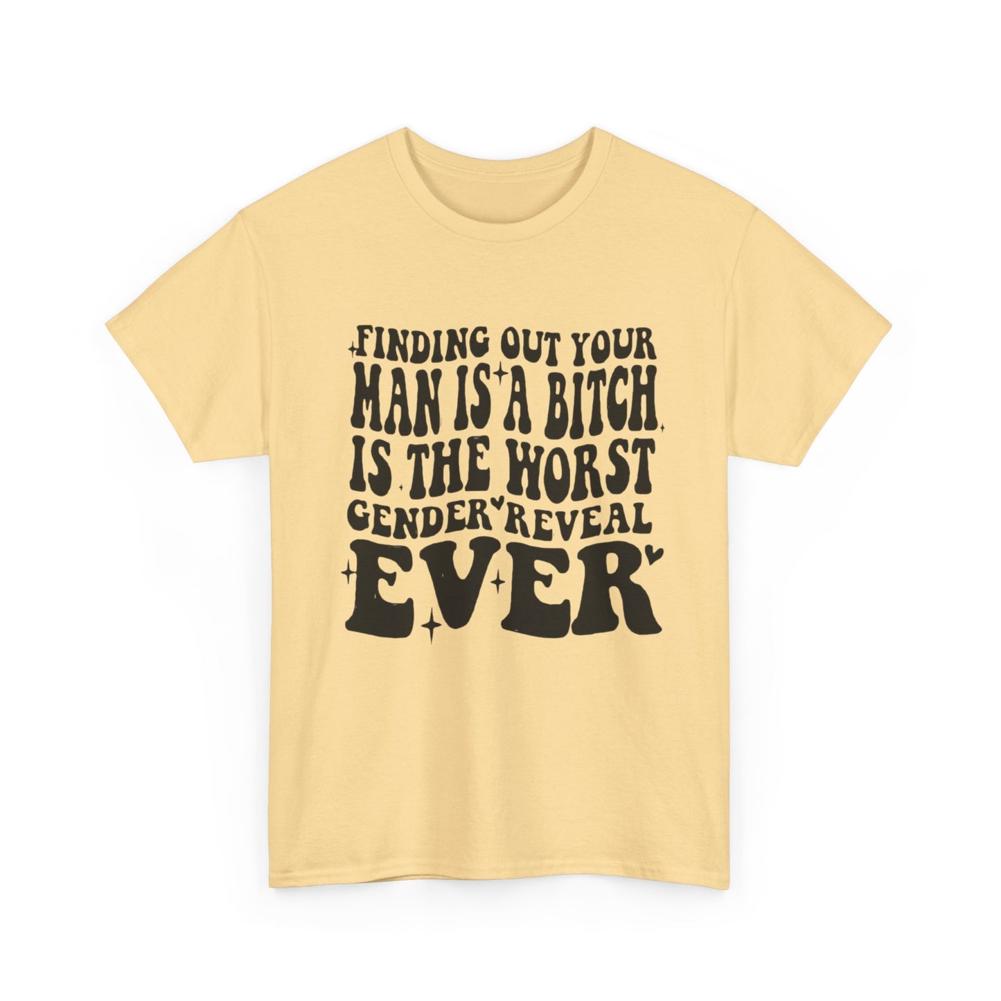 Funny Boyfriend Terrible Gender Reveal Graphic T Shirt Unisex Heavy Cotton Tee