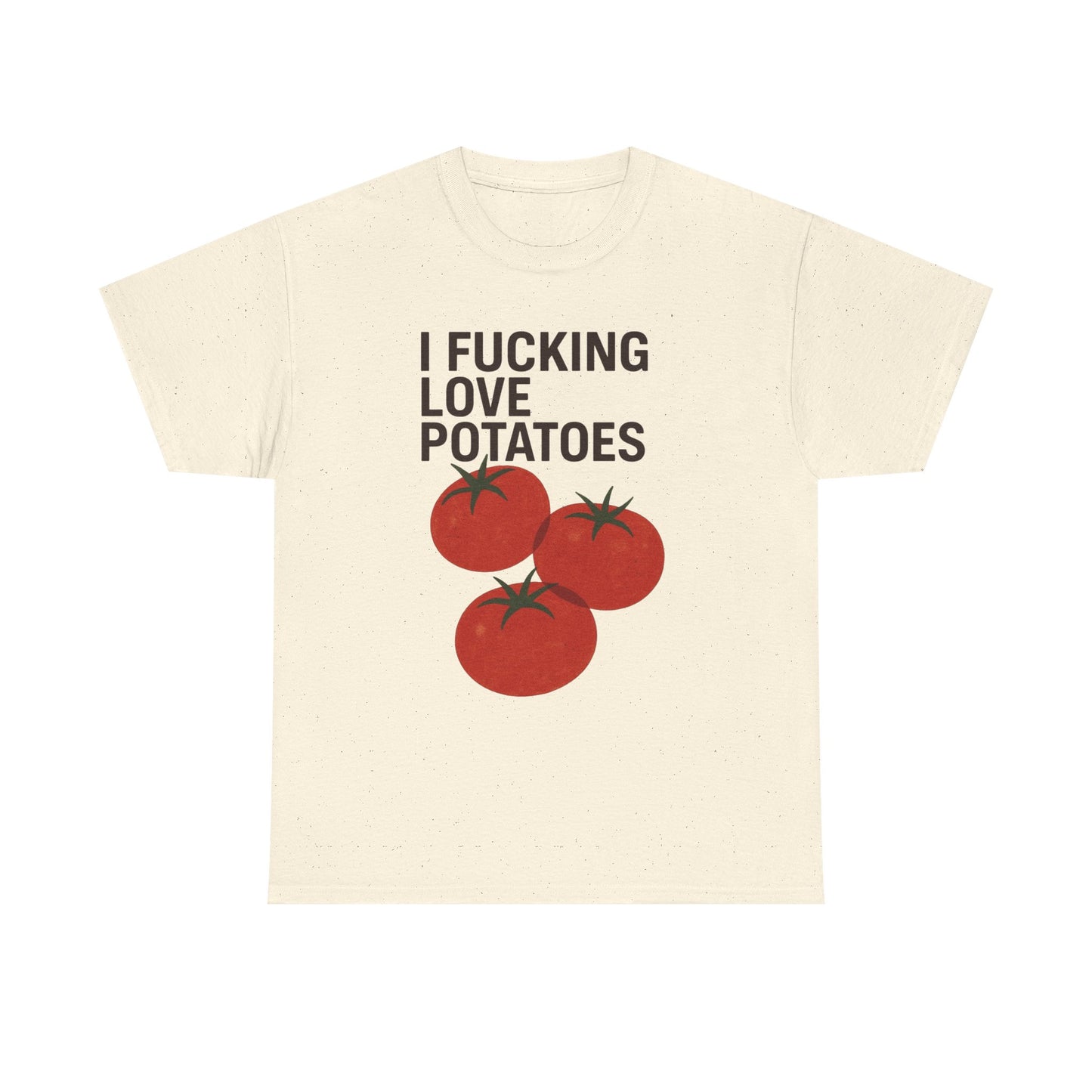 I Love Potatoes Funny Jokes Graphic T Shirt Unisex Heavy Cotton Tee Gift Vintage