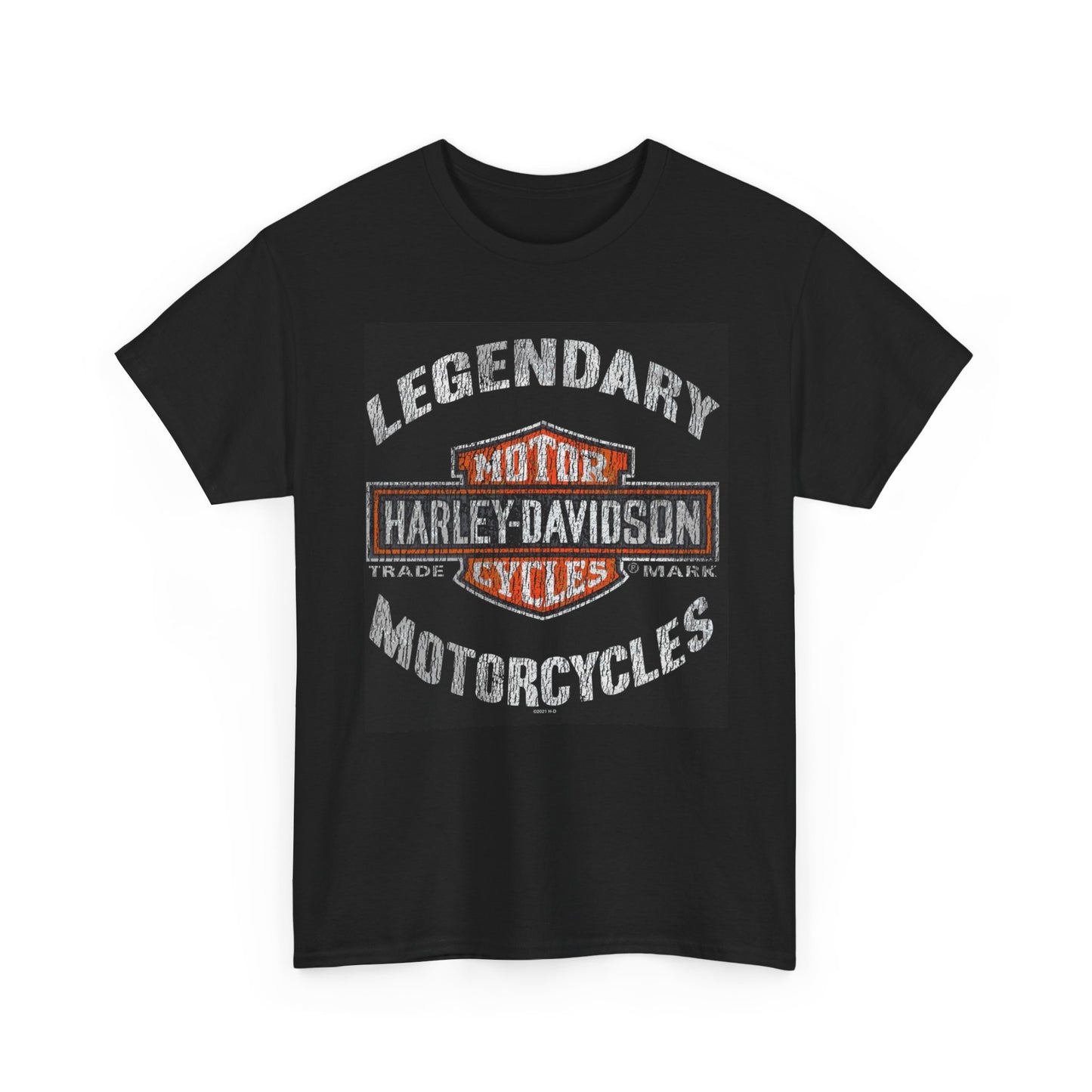 Harley Davidson Graphic T Shirt Vintage Motorcycles Unisex Heavy Cotton Tee