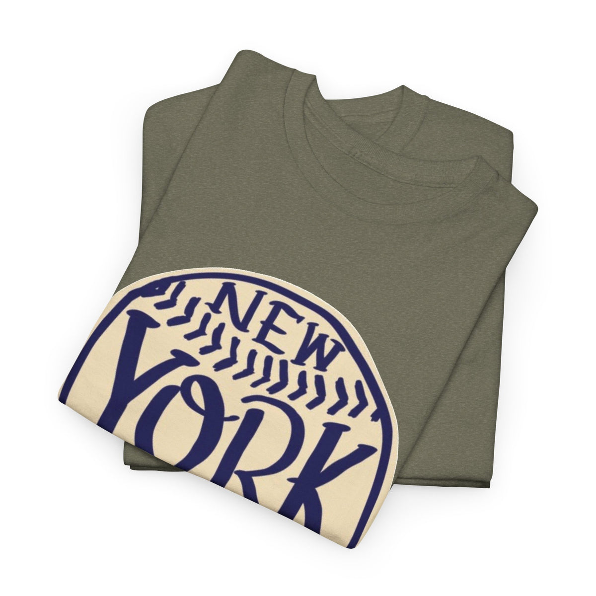 New York Retro Baseball Graphic T Shirt Men's Heavy Cotton Tee