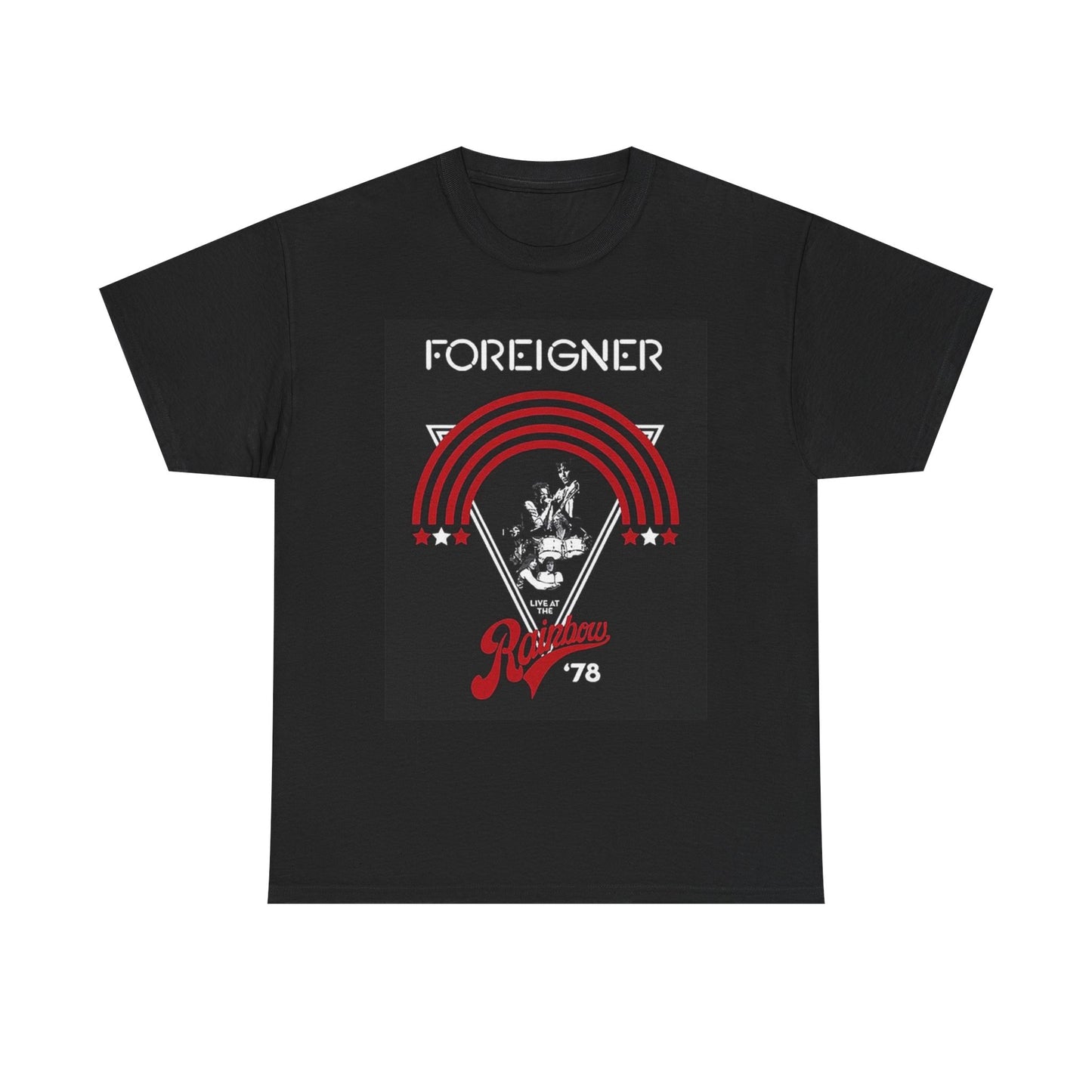Foreigner Graphic T Shirt Vintage Rock Band Merch Unisex Heavy Cotton Tee