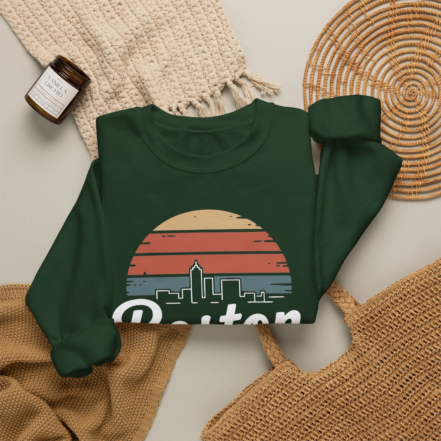 Boston Skyline Sweater NEW Unisex Heavy Blend™ Crewneck Sweatshirt