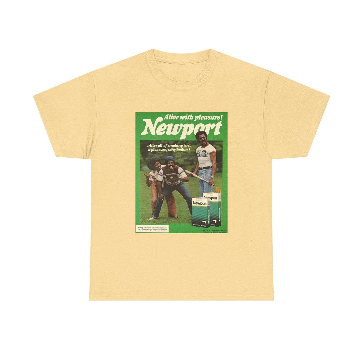 Newport T-shirt vintage cigarette menthol graphic Unisex Heavy Cotton Tee