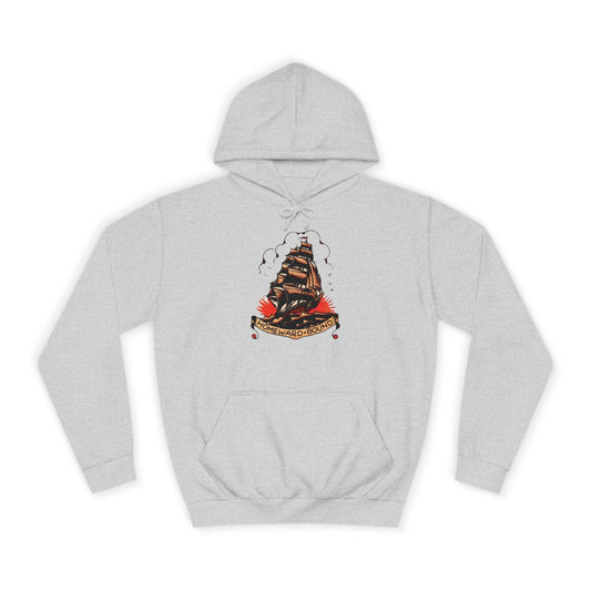 Homeward Bound Graphic Hoodie Sailor Jerry Navy Vintage Unisex College Hoodie