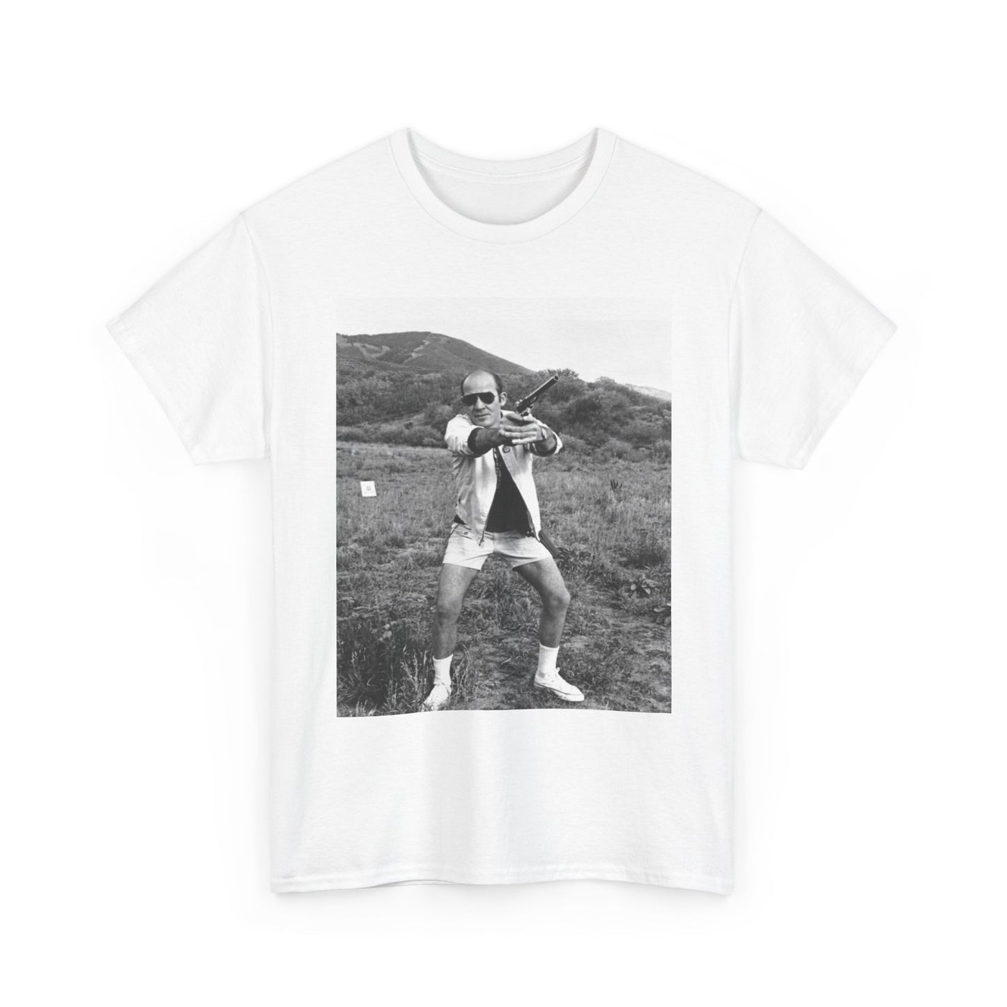 Hunter S Thompson Graphic T Shirt Vintage Photo Unisex Heavy Cotton Tee