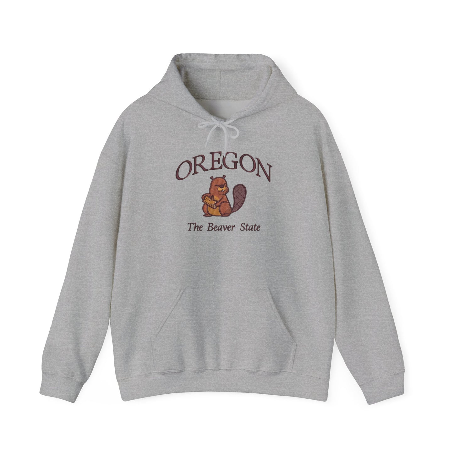 Oregon The Beaver State Graphic Hoodie Heavy Blend Sweatshirt NEW
