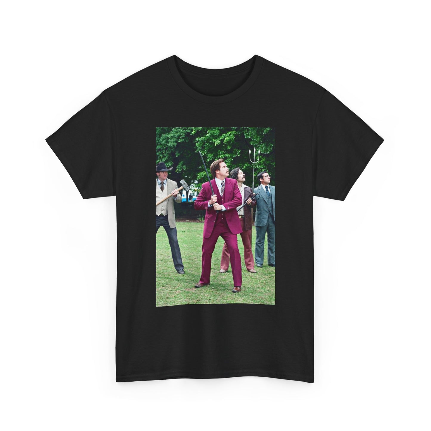Anchorman Vintage Fight Scene Graphic T Shirt NEW Adult Tee