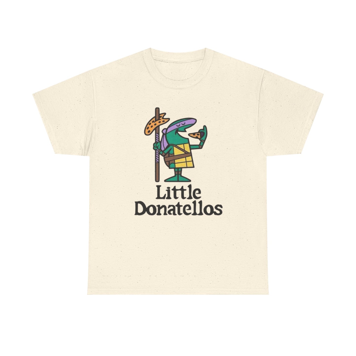 Little Donatello's Turtles Pizza T Shirt S-5XL NEW Unisex Cotton Tee