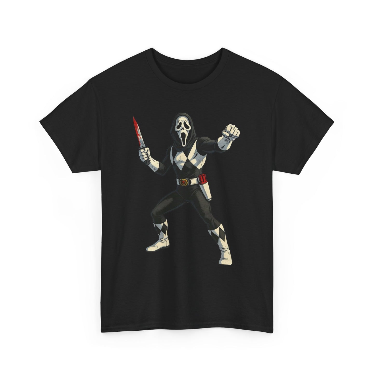 Power Rangers Funny Scream Graphic T Shirt NEW Unisex Heavy Cotton Tee