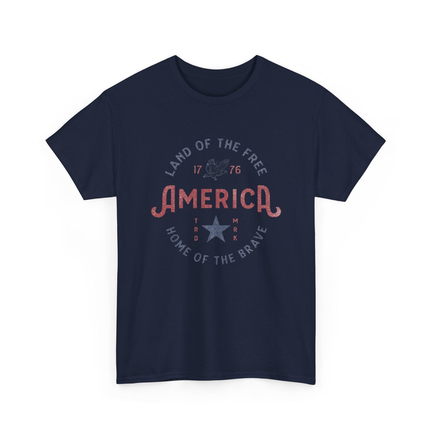 America Land Of The Free Graphic T Shirt Adult New Tee