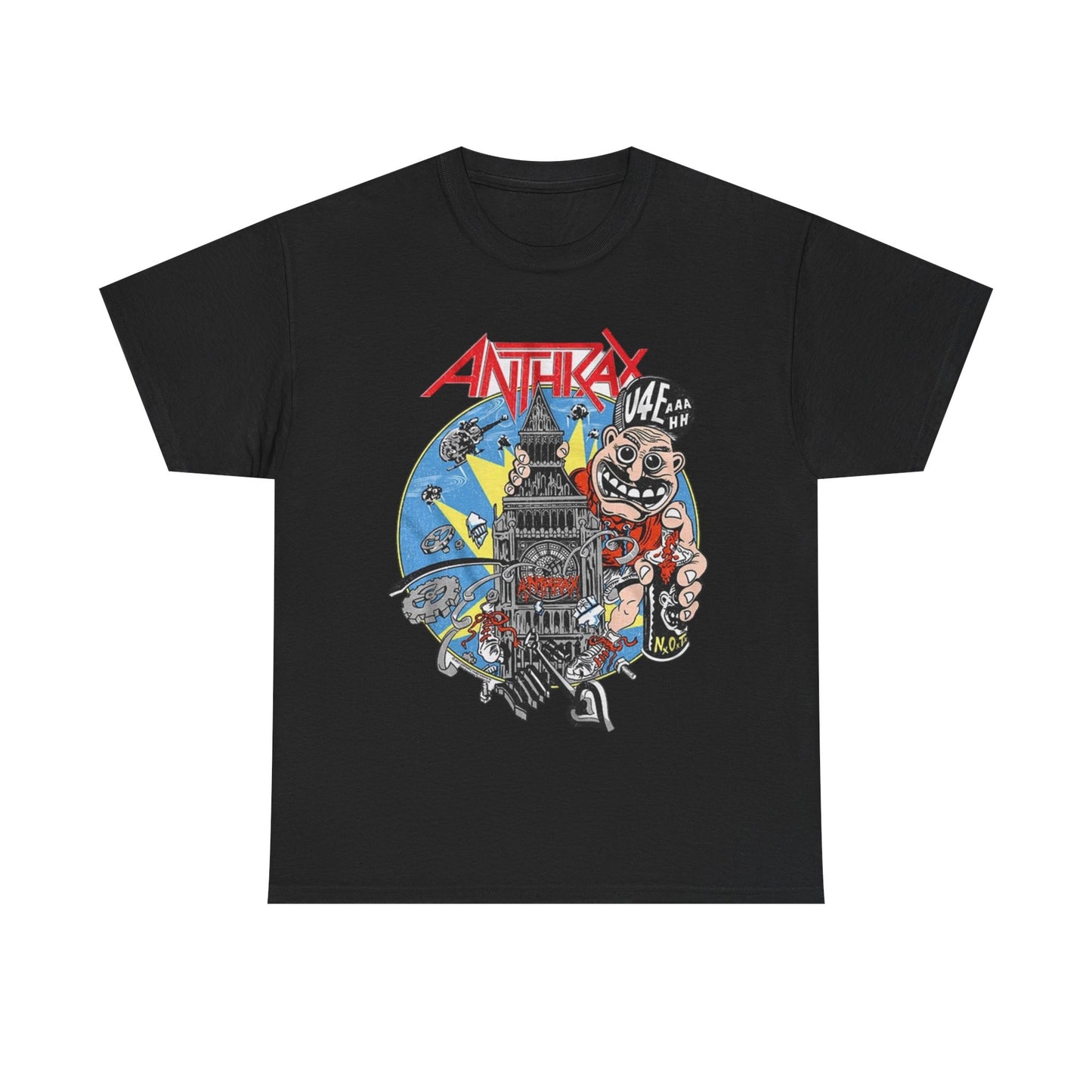 Anthrax Tshirt Punk Band metal vintage graphic art skate Unisex Heavy Cotton Tee