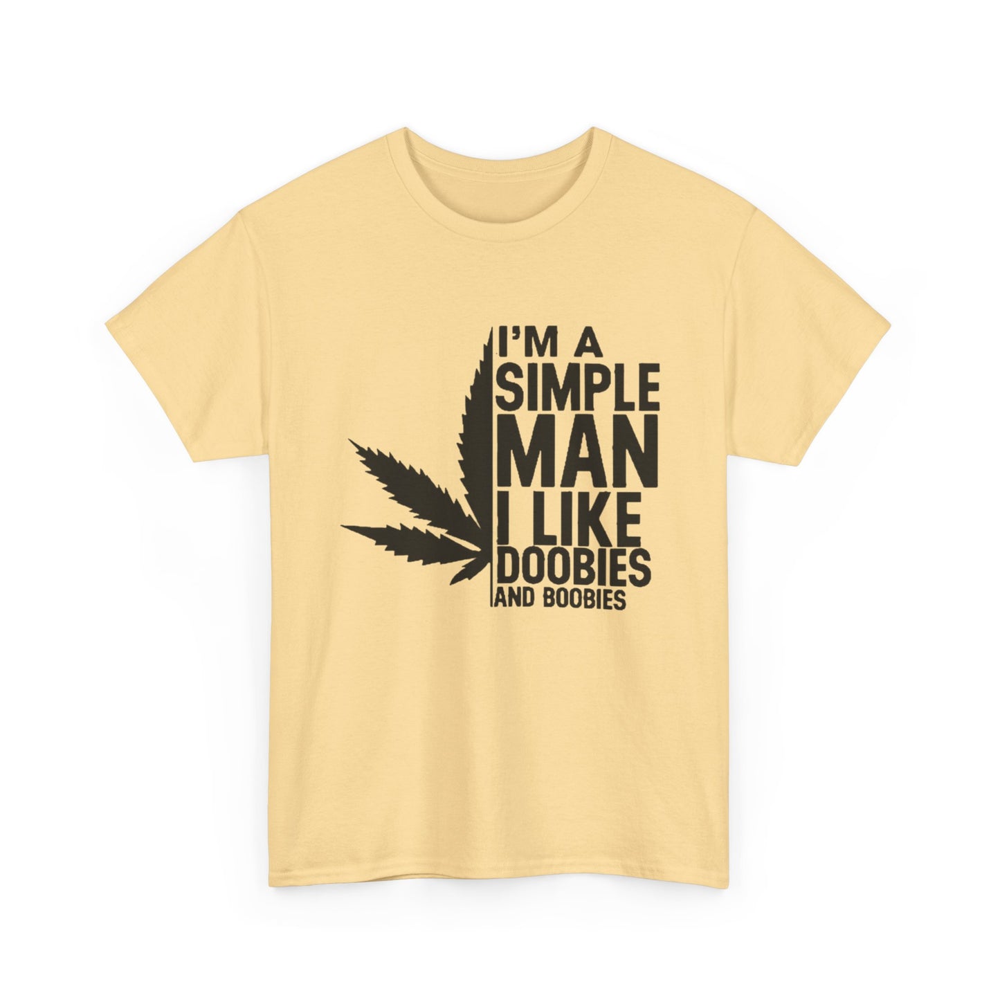 Doobies And Boobies Funny Weed T-Shirt Unisex Heavy Cotton Tee Gift New