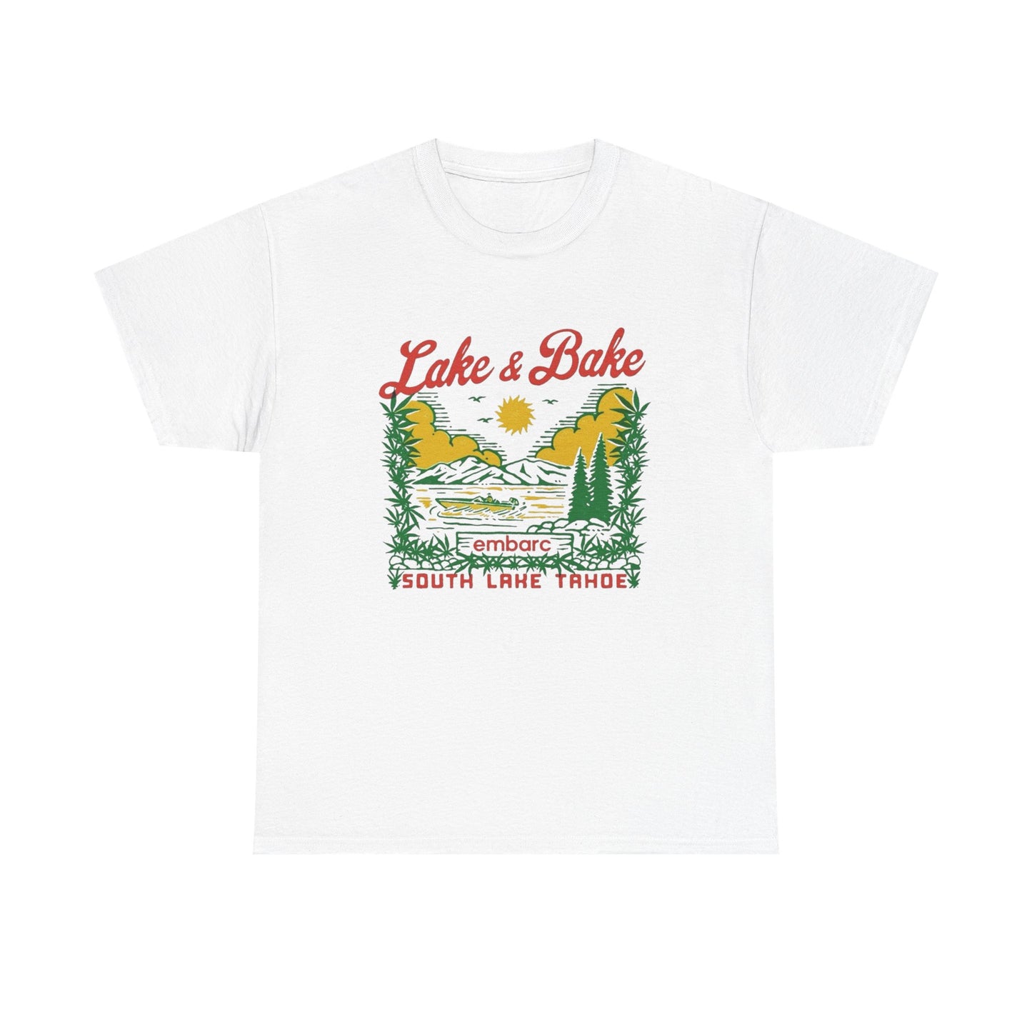Lake And Bake 420 Graphic T Shirt NEW Adult Tee