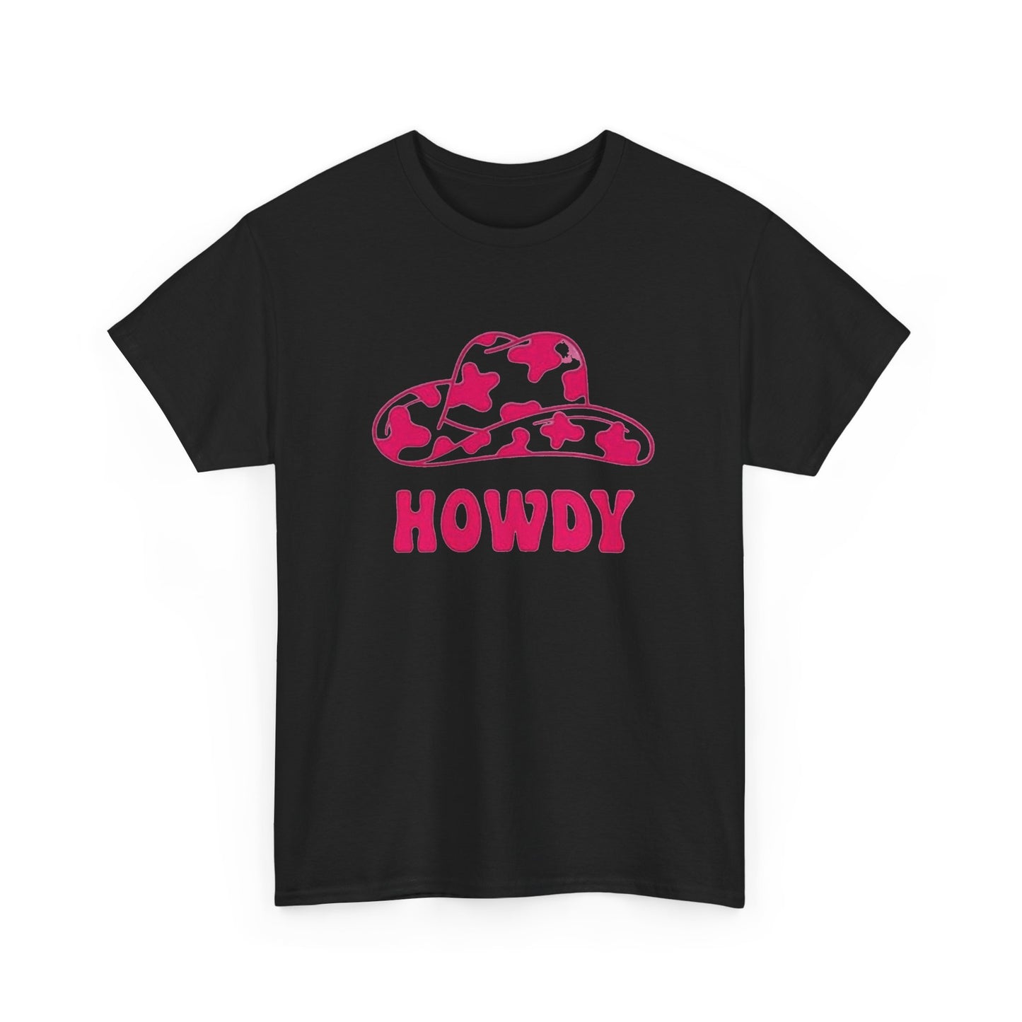Cowgirl howdy vintage pink womens Texas cowboy Unisex Heavy Cotton Tee