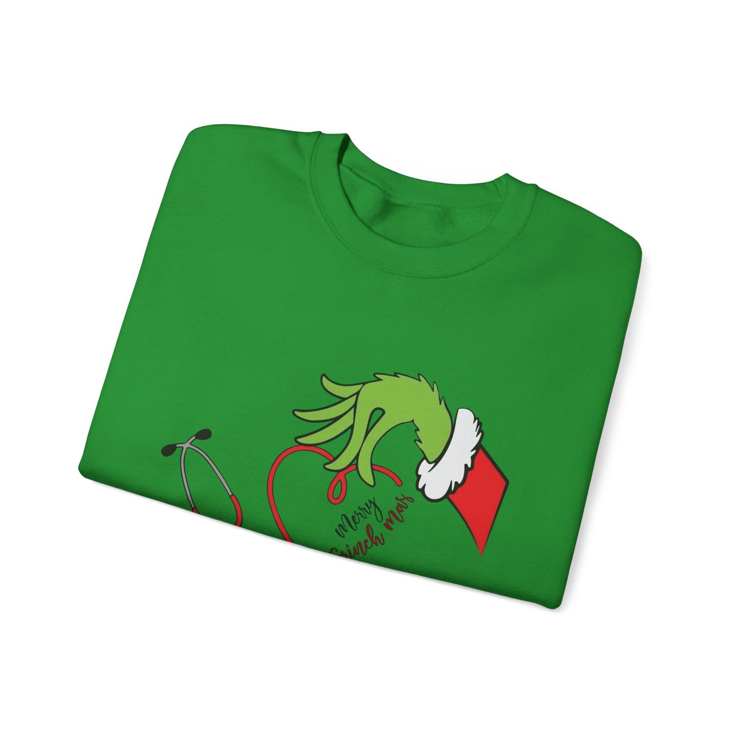 The Grinch Graphic Nurse Doctor Sweater NEW Heavy Blend™ Crewneck Sweatshirt