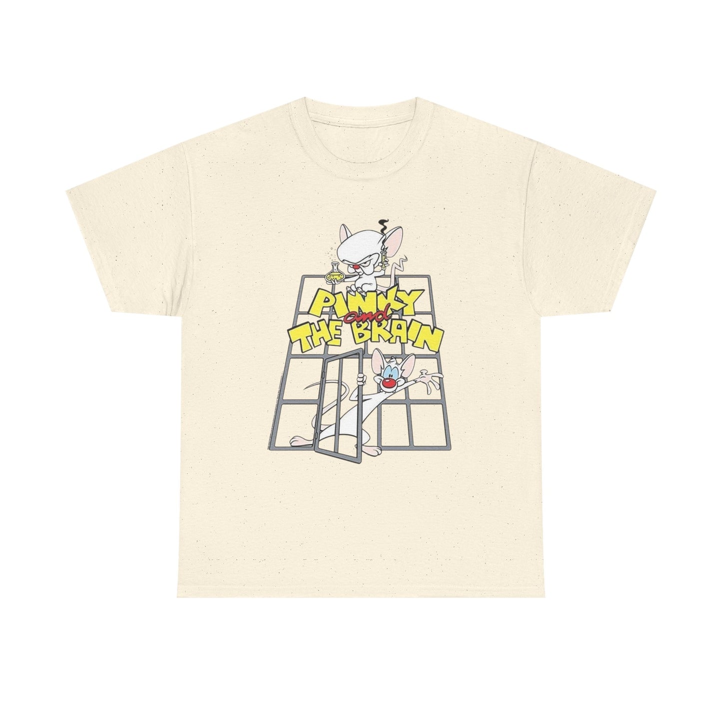 Pinky And The Brain Vintage Graphic T-Shirt Unisex Heavy Cotton Tee Gift NEW