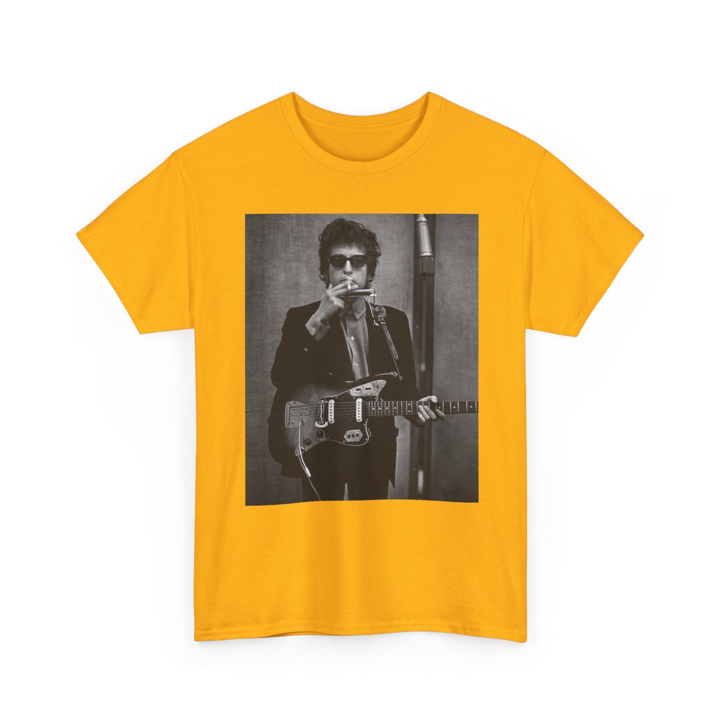 Bob Dylan T-shirt vintage classic rock retro art Unisex Heavy Cotton Tee