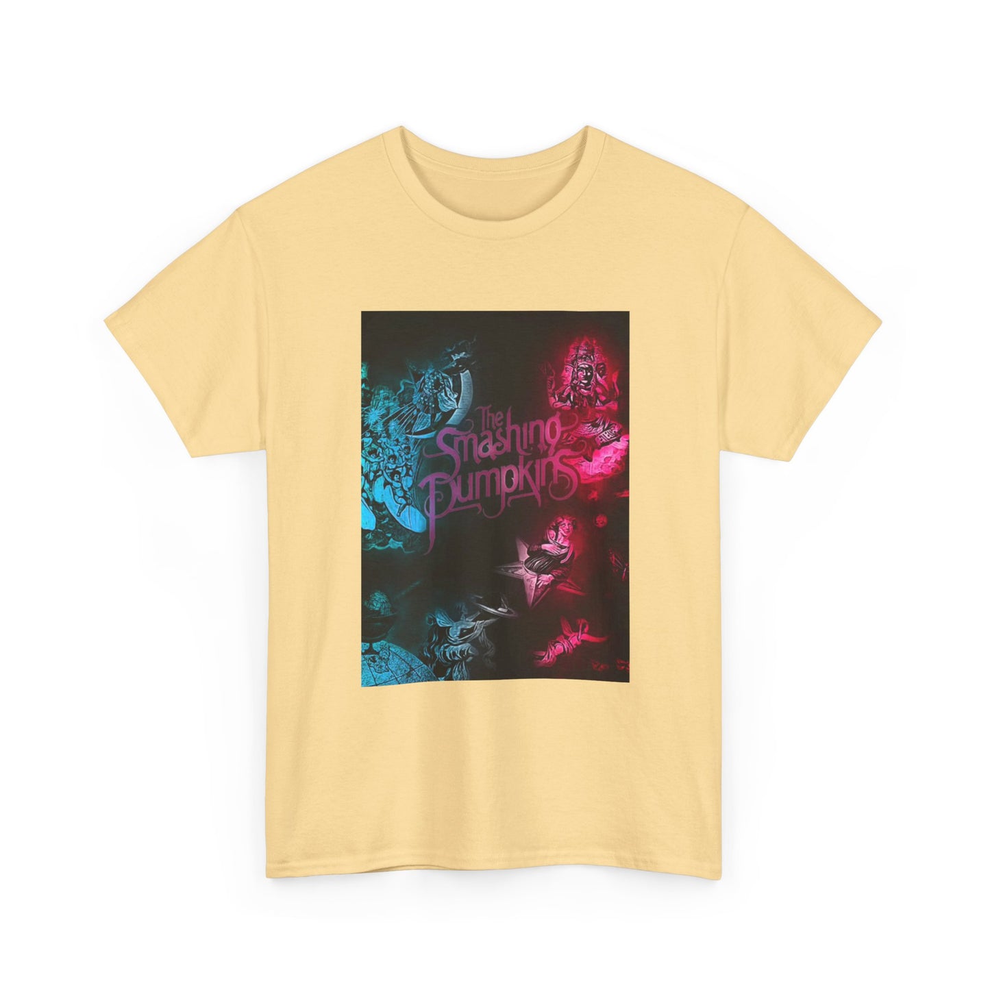 The Smashing Pumpkins Tshirt Vintage Merch Neon Unisex Heavy Cotton Tee