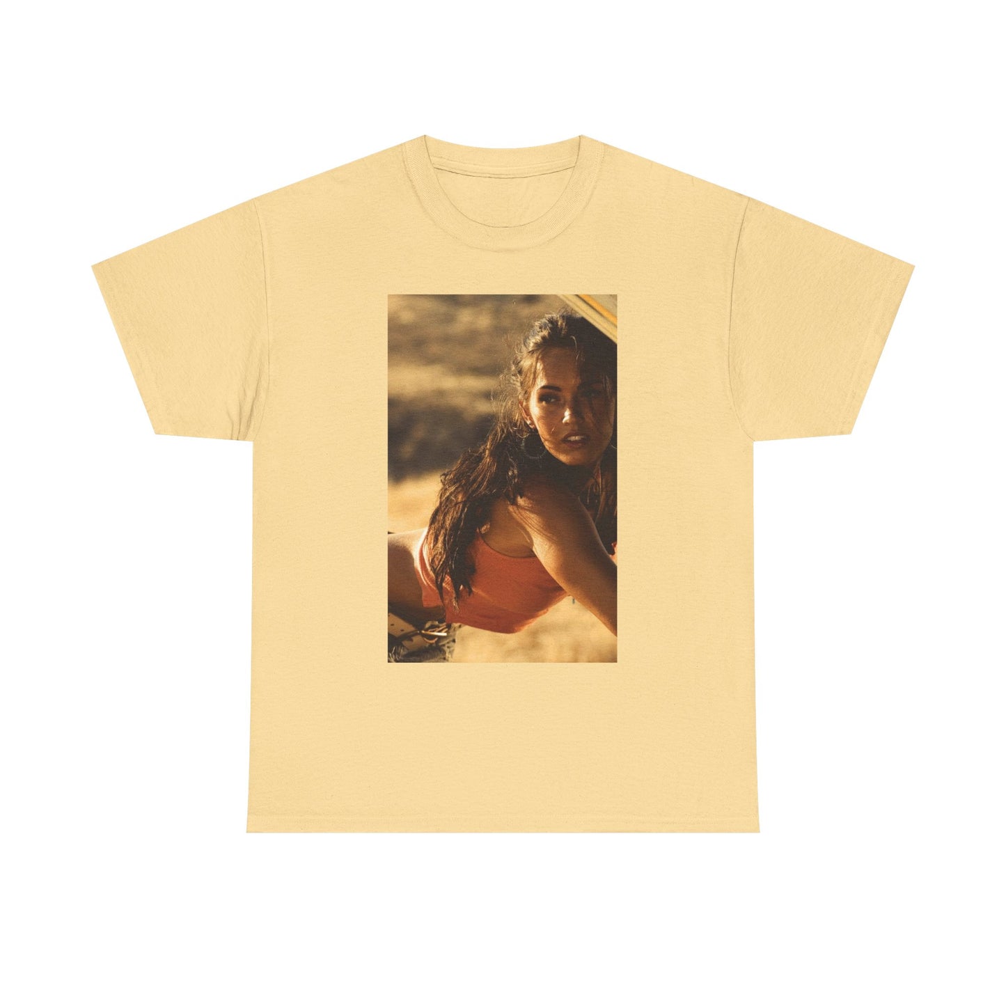 Megan Fox Camaro Transformer Graphic T Shirt Unisex Heavy Cotton Tee Gift