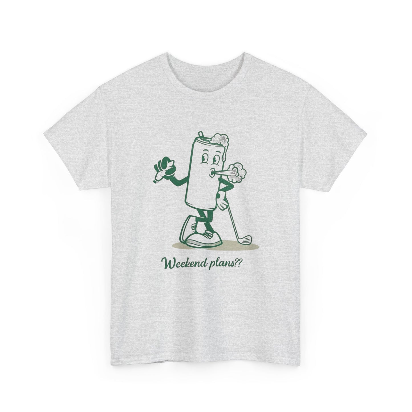Weekend Plans Beers Weed And Golf Graphic T Shirt NEW Adult Unisex Heavy Cotton