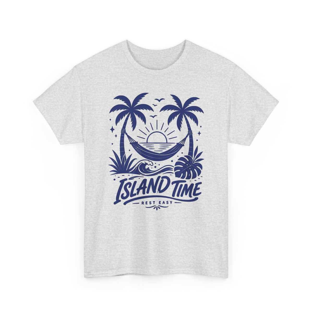 Island Time Palm Tree Sunset Tee Men's Graphic Tee