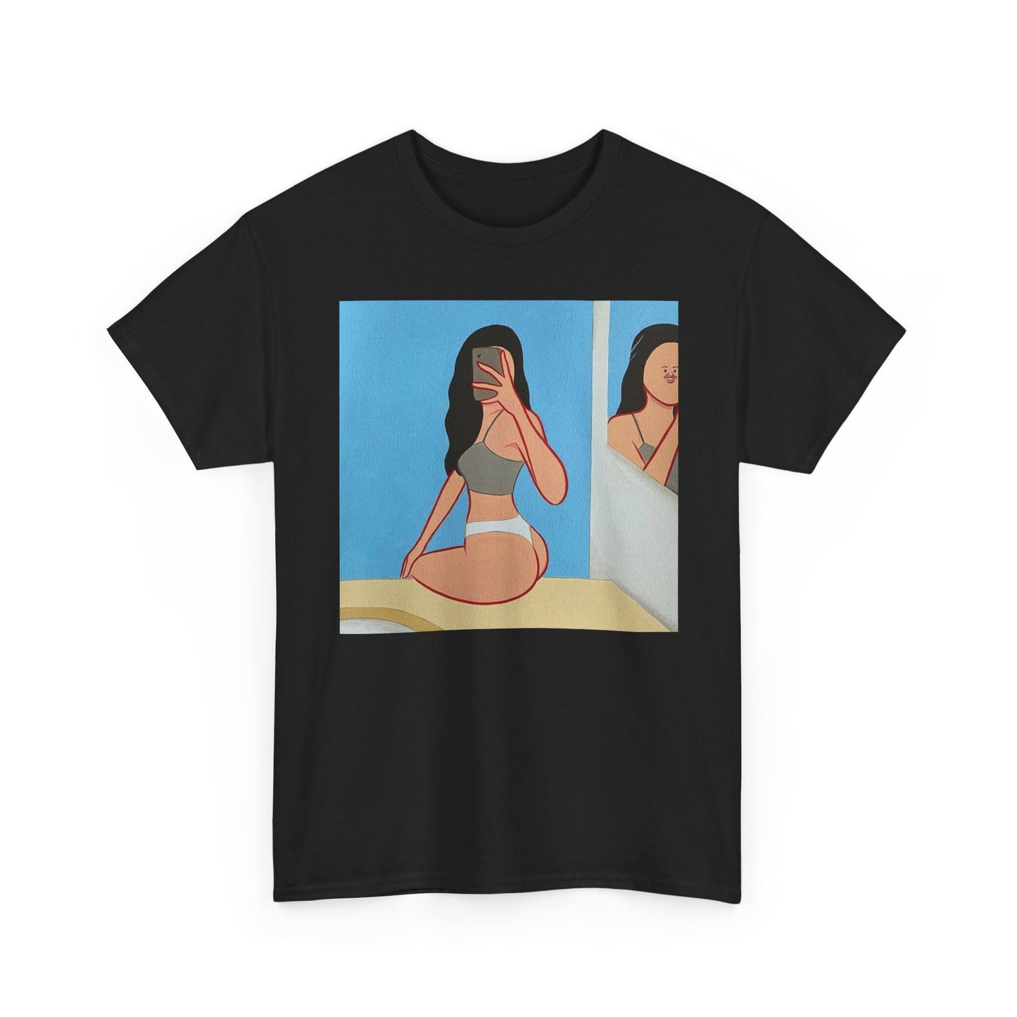 Funny Selfie Tinder Jokes Graphic T-Shirt Comfy Cotton Tee Brand NEW