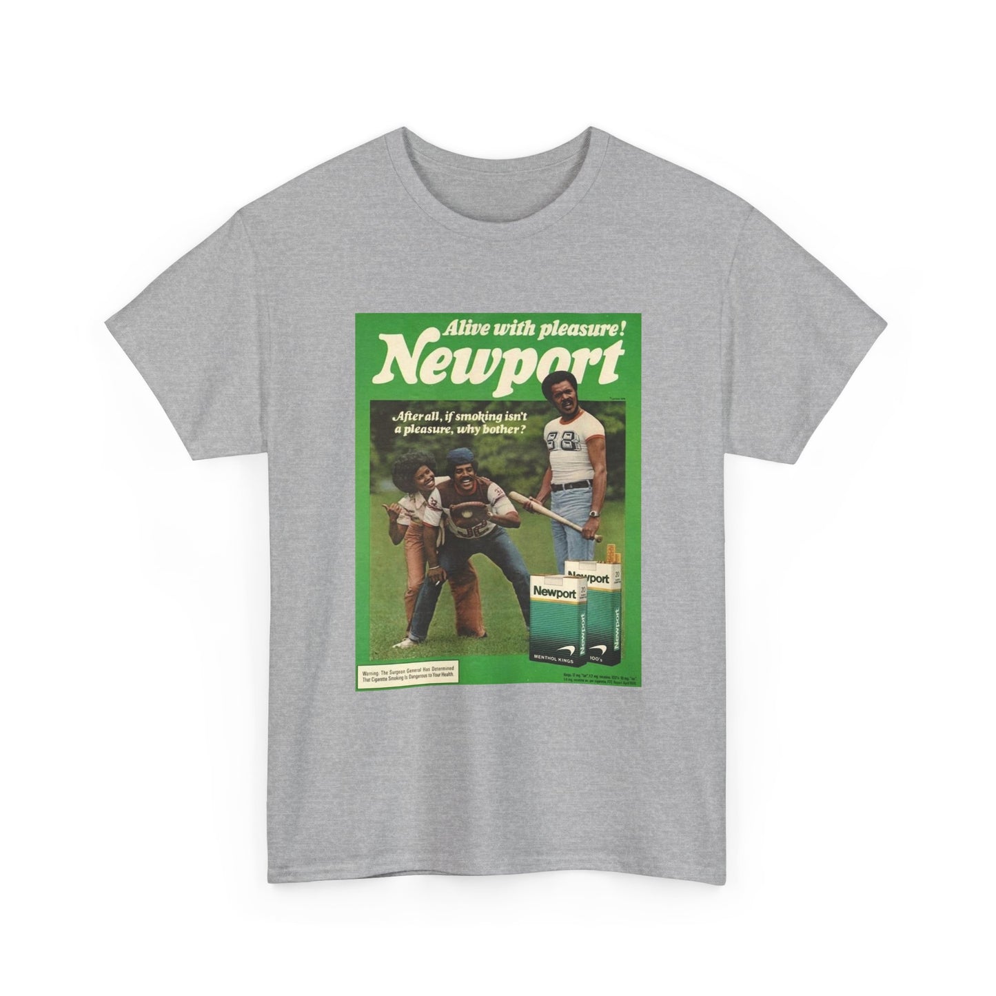 Newport T-shirt vintage cigarette menthol graphic Unisex Heavy Cotton Tee