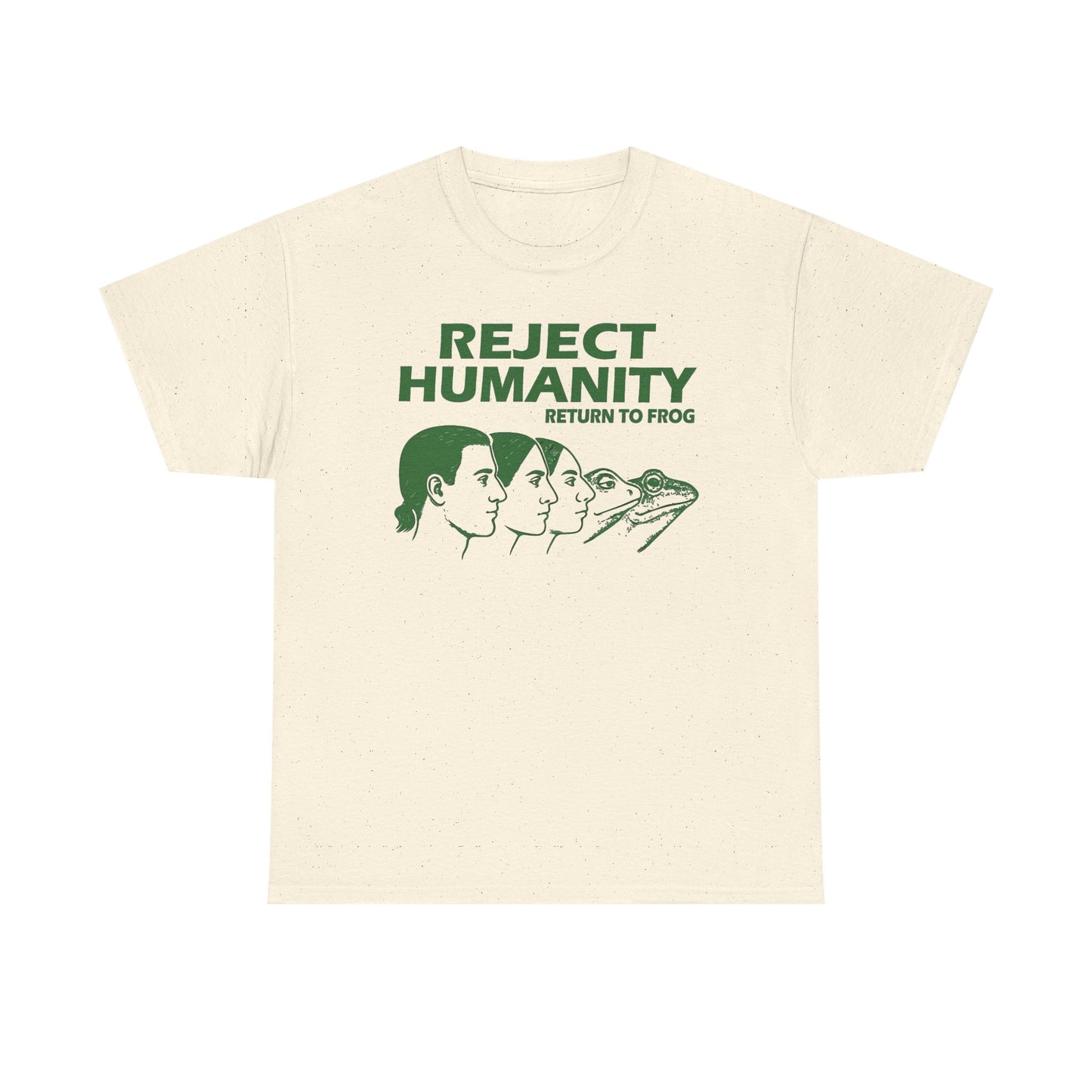 Reject Humanity Funny Frog Graphic T Shirt Men's Heavy Cotton Tee