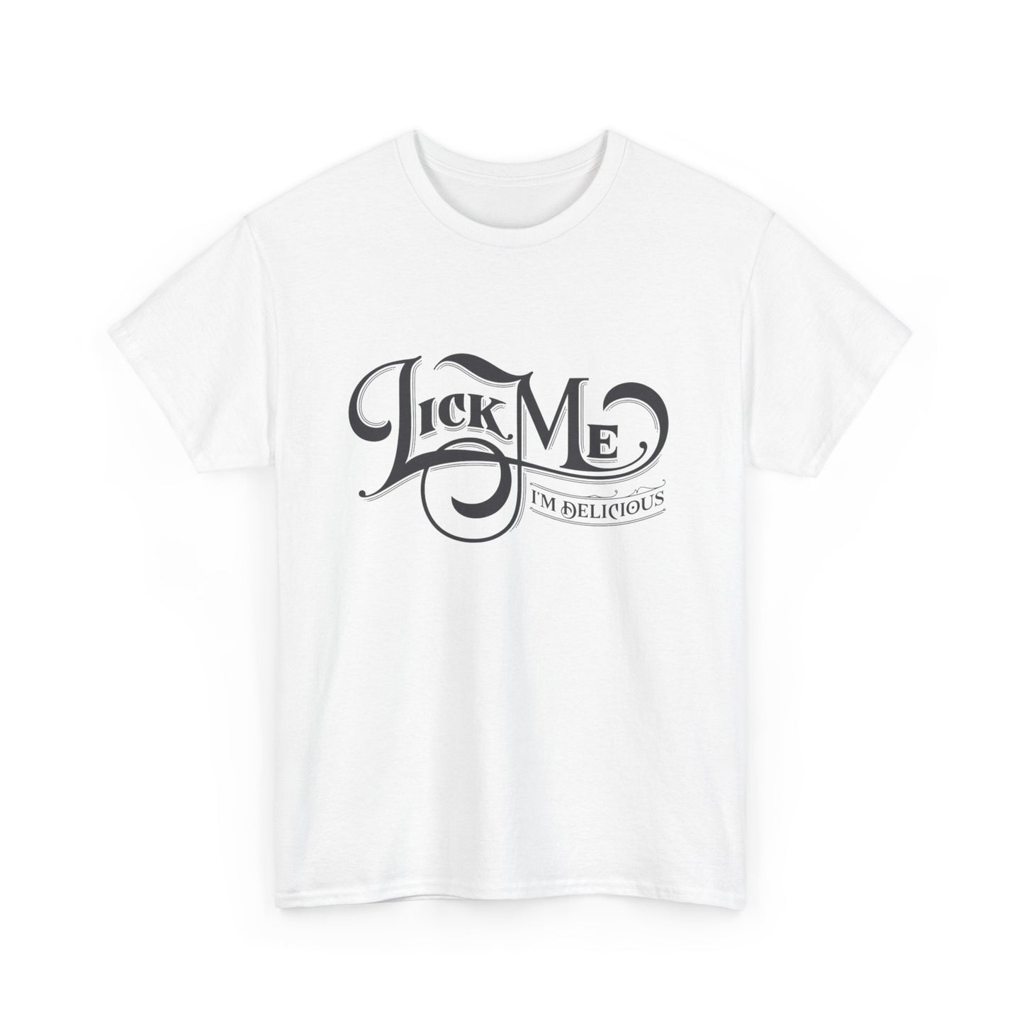 Lick Me I'm Delicious Sex Jokes Graphic T Shirt NEW ADULT TEE