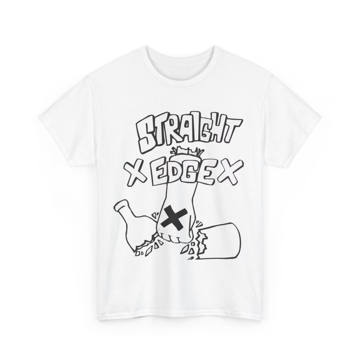StraightEdge Tshirt Boston Hardcore Music Retro New York Unisex Heavy Cotton Tee