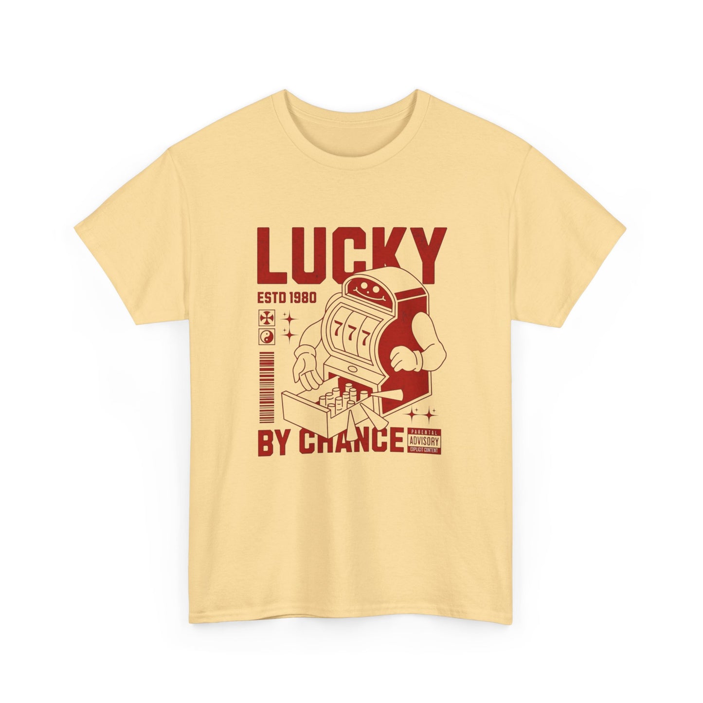 Lucky By Chance Graphic T Shirt Unisex Heavy Cotton Tee
