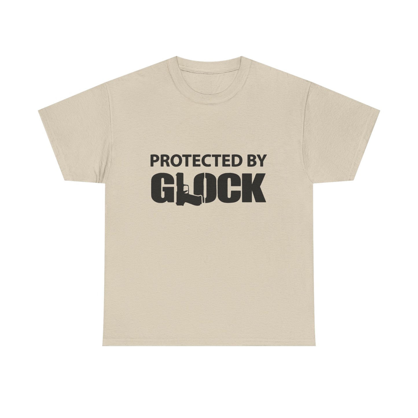 Protected By Glock Graphic T Shirt Unisex Heavy Cotton Tee NEW