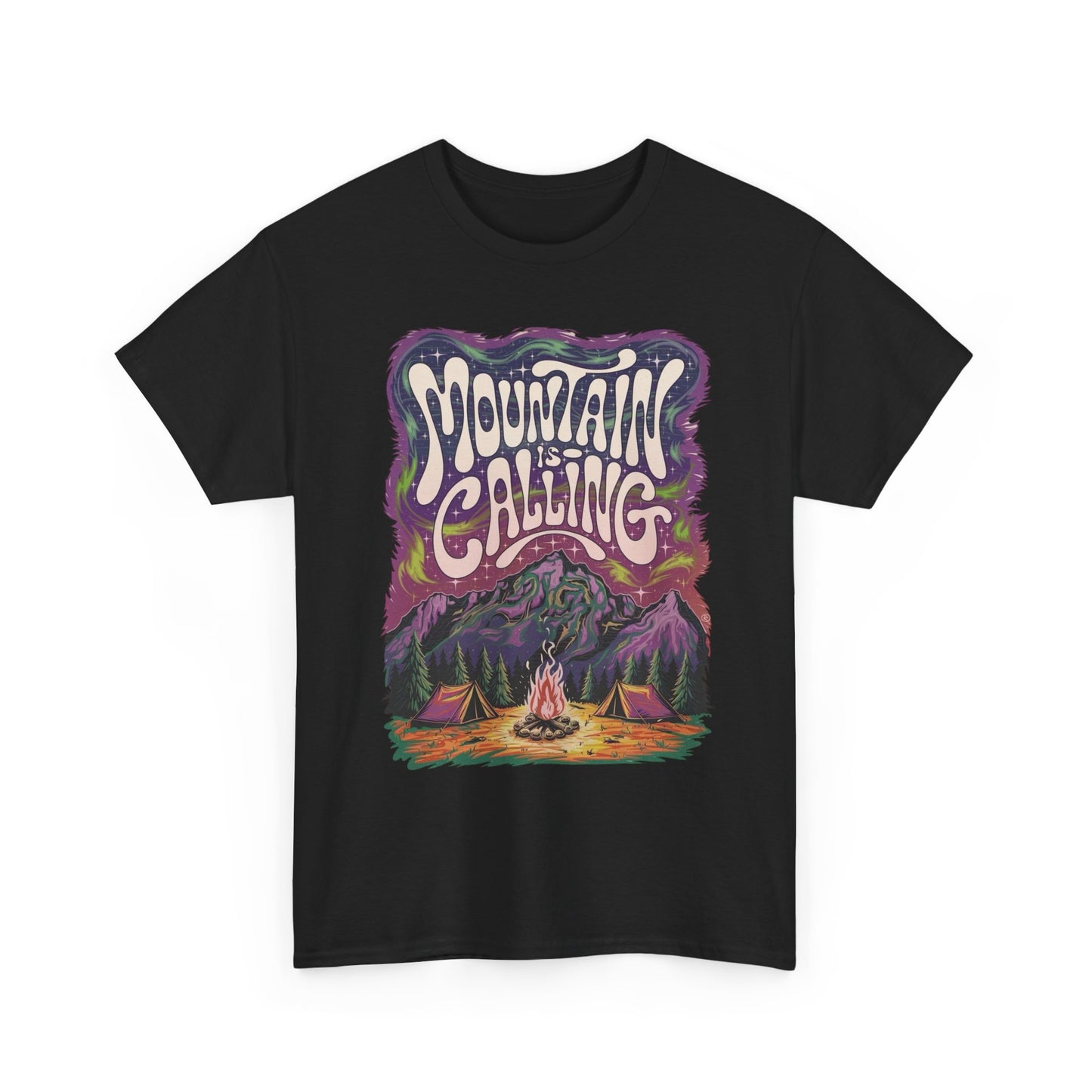 The Mountains Are Calling Graphic T Shirt Unisex Heavy Cotton Tee New Gift